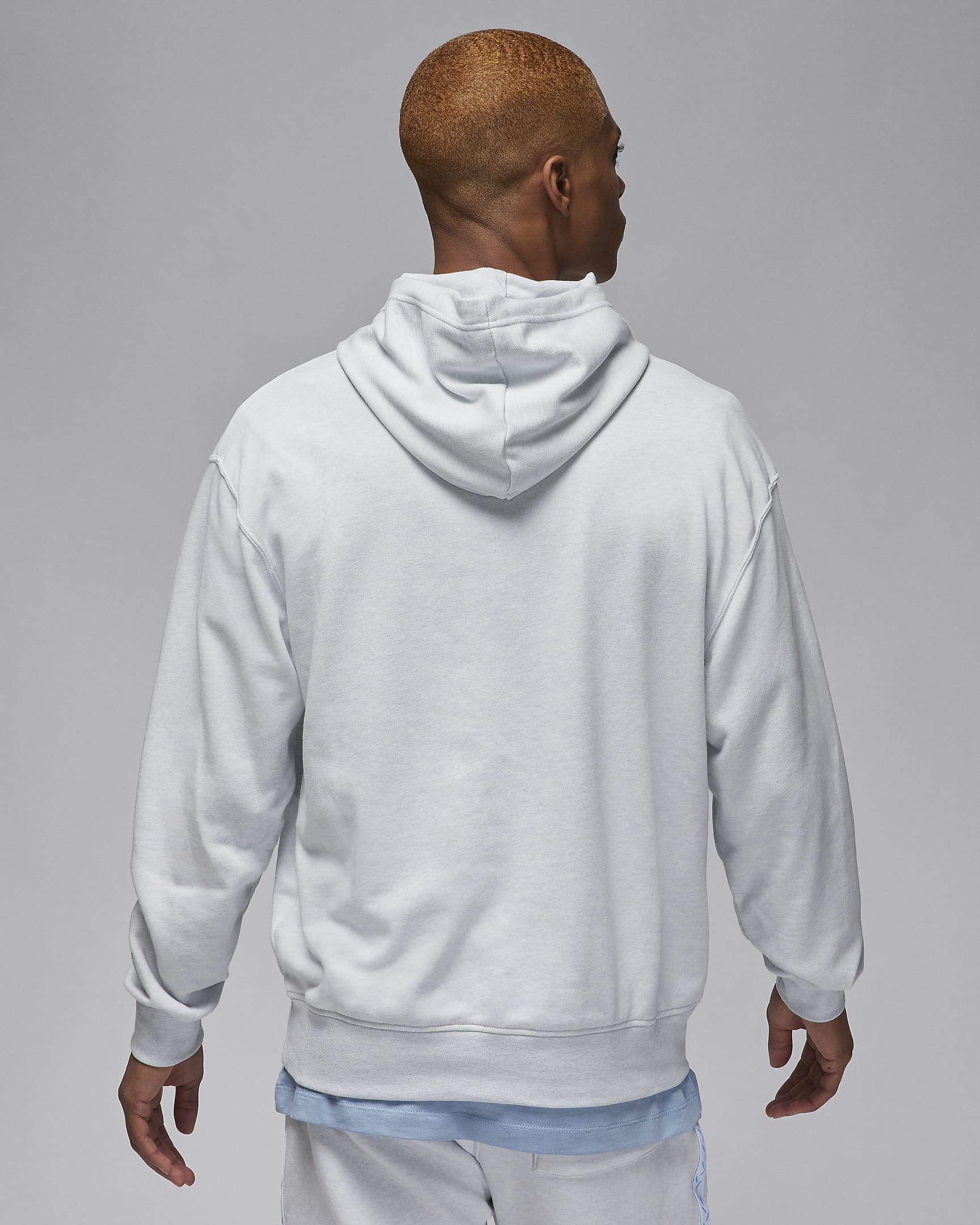 Jordan Flight MVP Fleece Erkek Kapüşonlu Sweatshirt'ü - Pure Platinum/Heather/Siyah