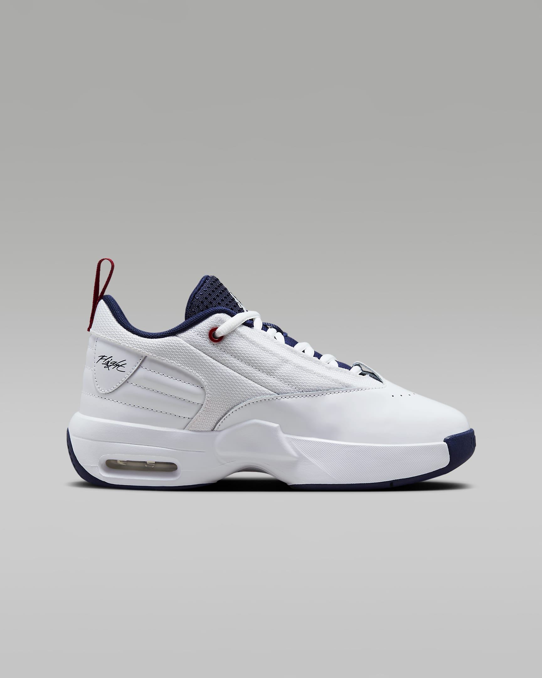 Jordan Max Aura 6 Big Kids' Shoes - White/Varsity Red/Midnight Navy