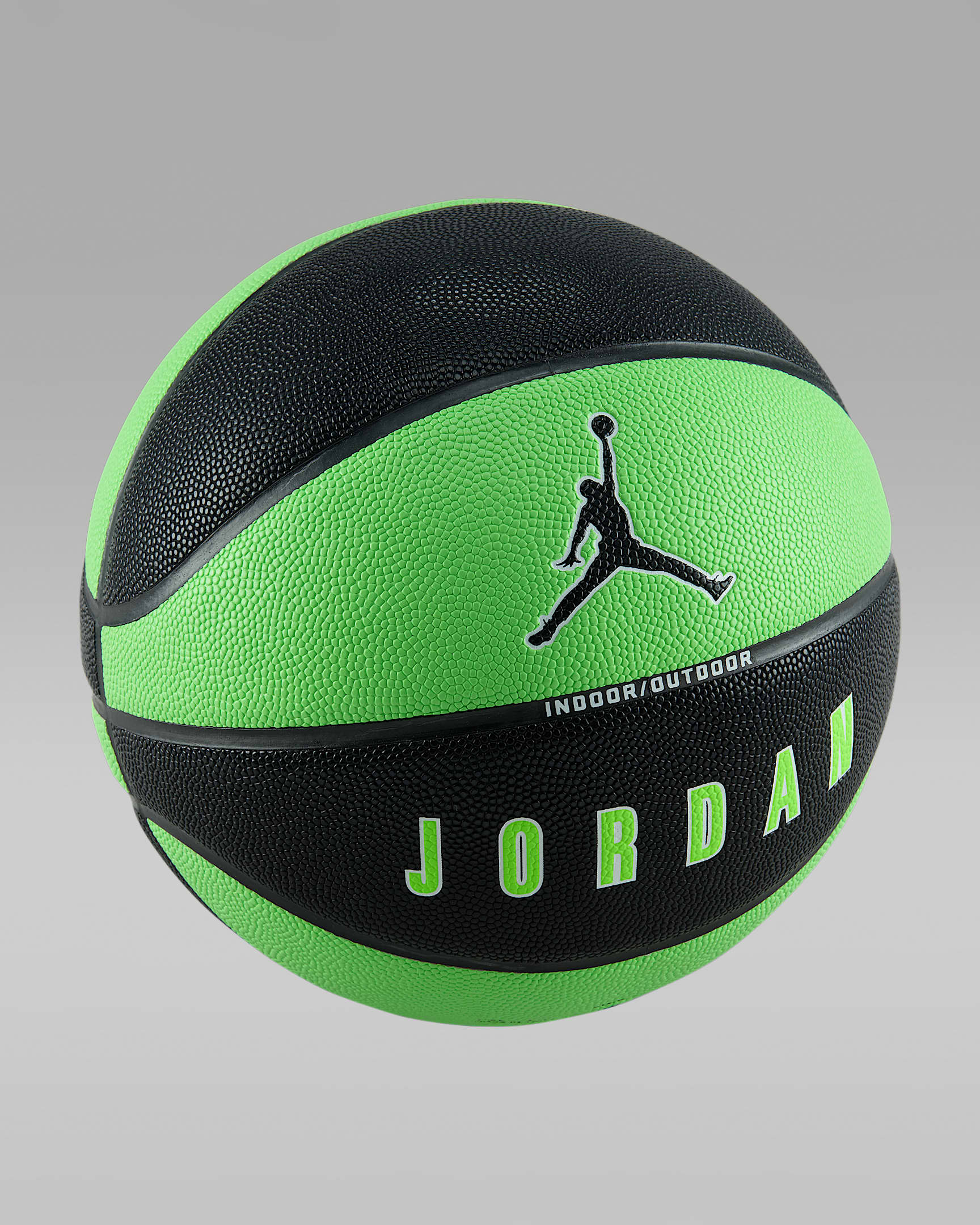 Jordan Ultimate 2.0 8P Basketball (Deflated) - Black/Electric Green/Electric Green/White