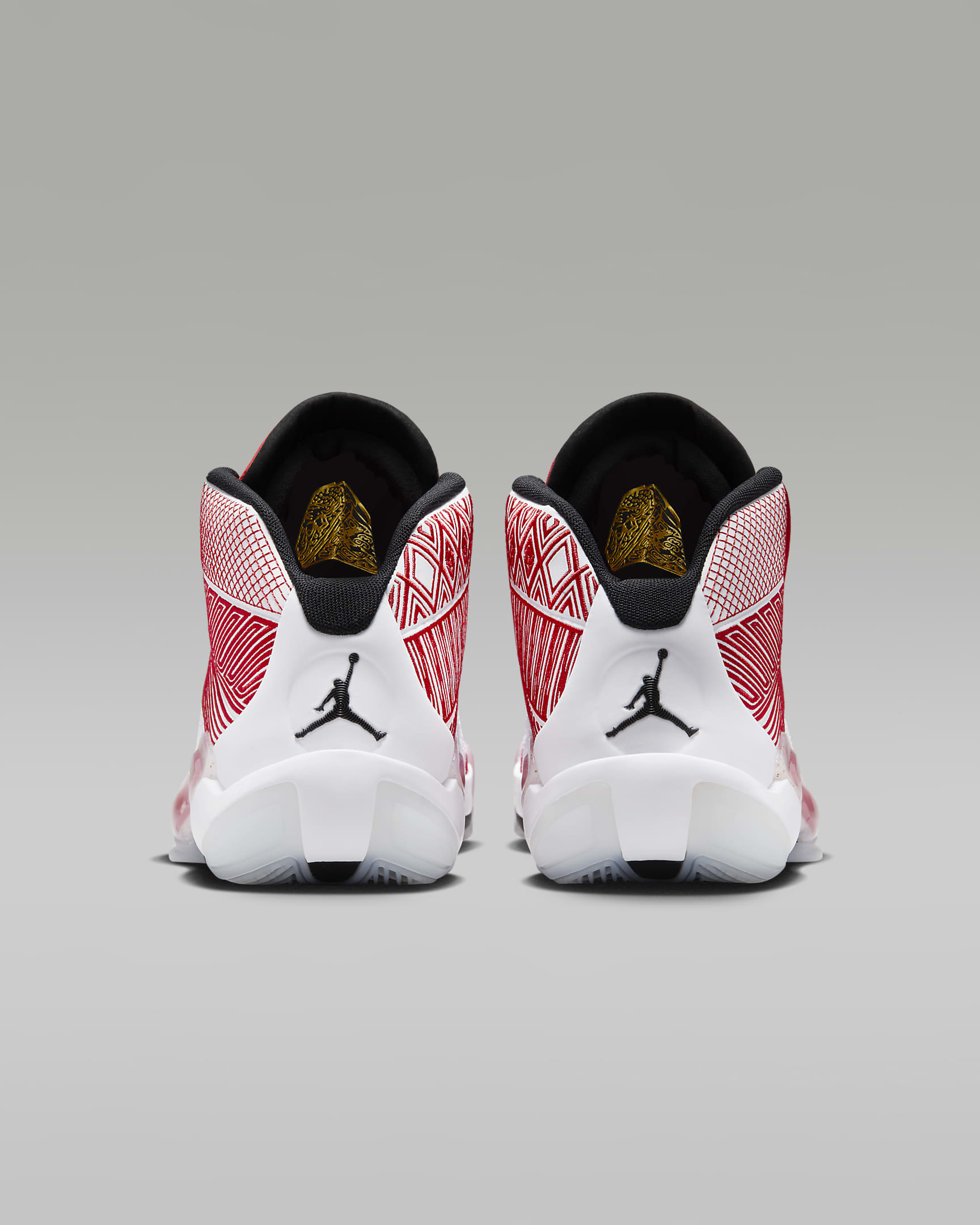 Air Jordan XXXVIII 'Celebration' Basketball Shoes - White/University Red/Metallic Gold/Black