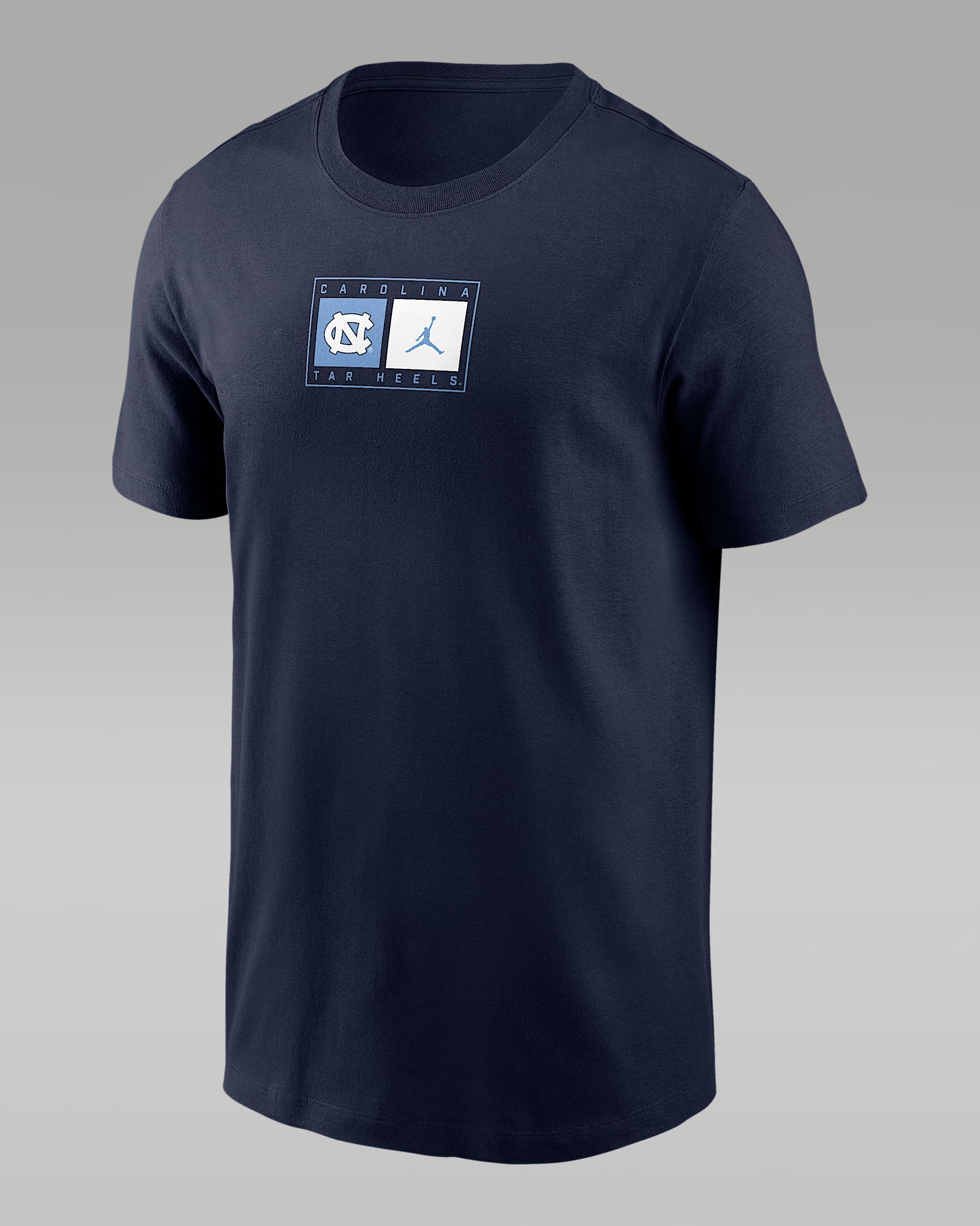 Playera universitaria Nike para hombre North Carolina Campus Logo Swoosh - Azul marino
