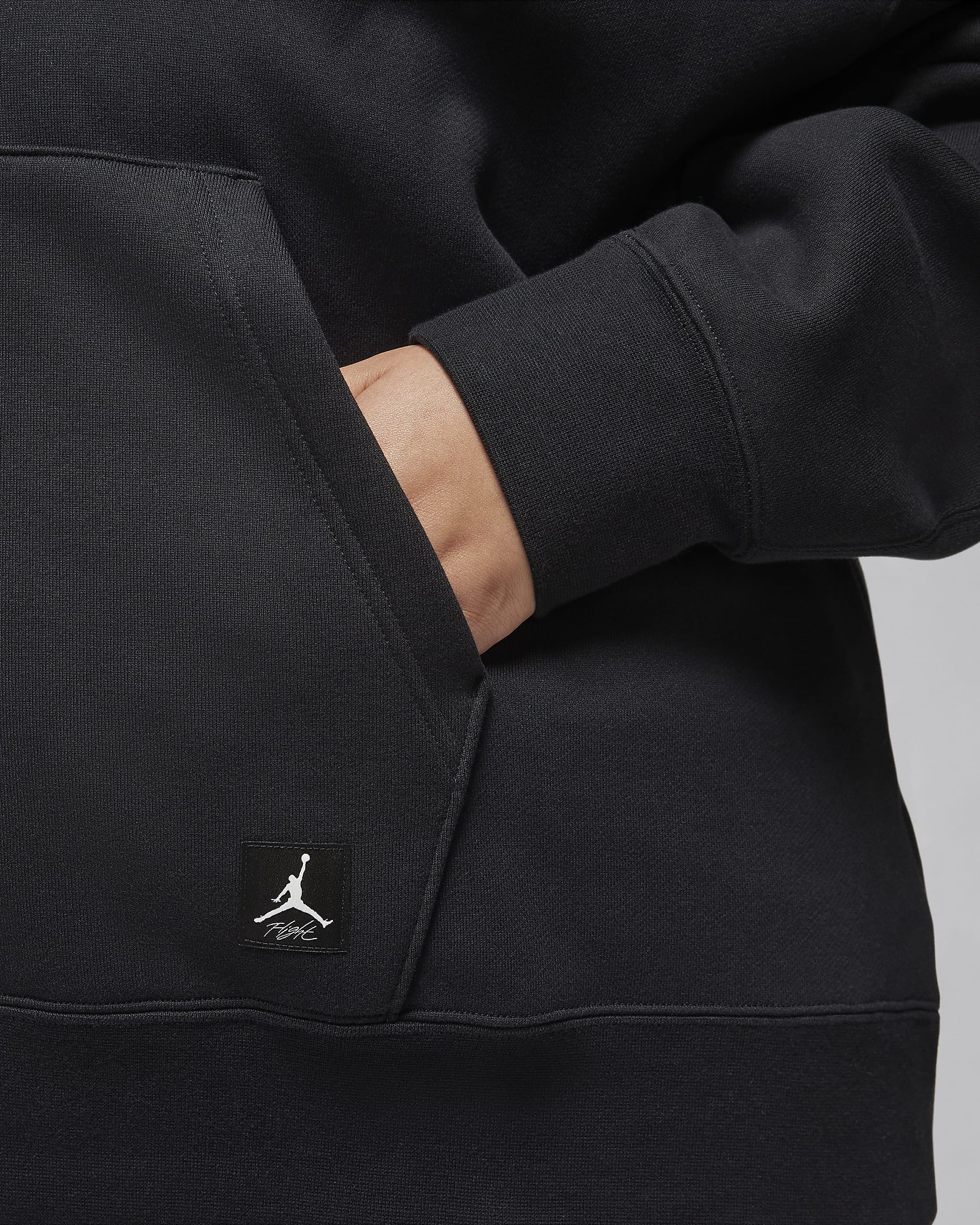 Sweat à capuche Jordan Flight Fleece pour femme (grande taille) - Noir