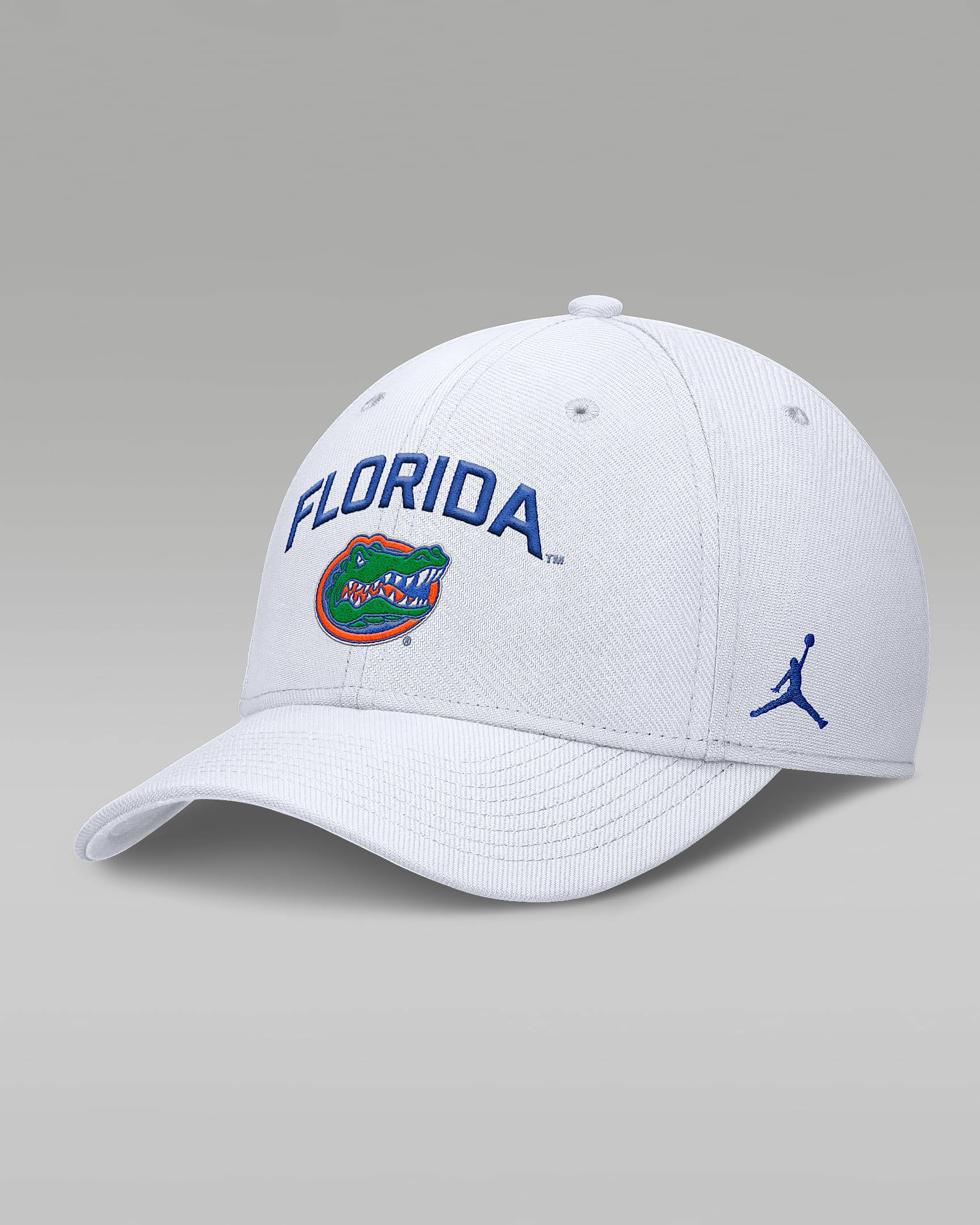 Florida On-Field Rise Swoosh Men's Jordan Brand Dri-FIT College Hat - White