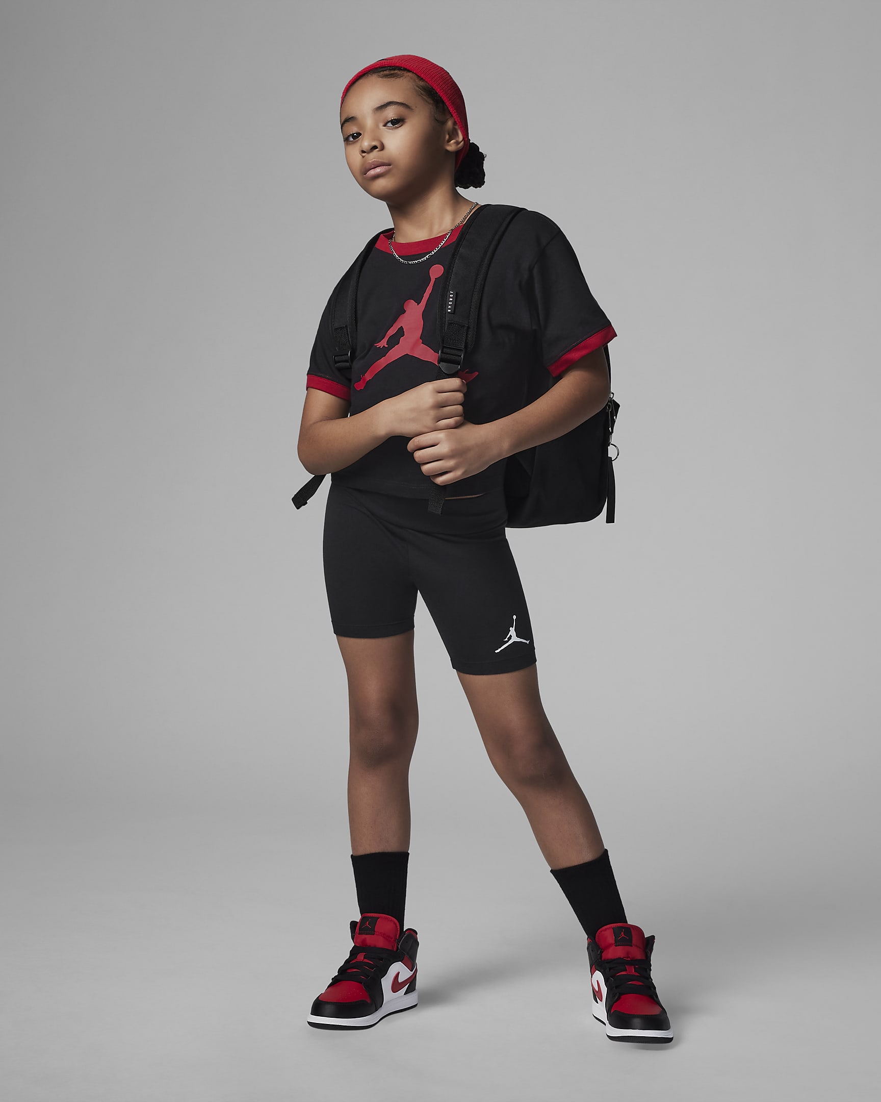 Jordan Essentials Little Kids' Bike Shorts - Black