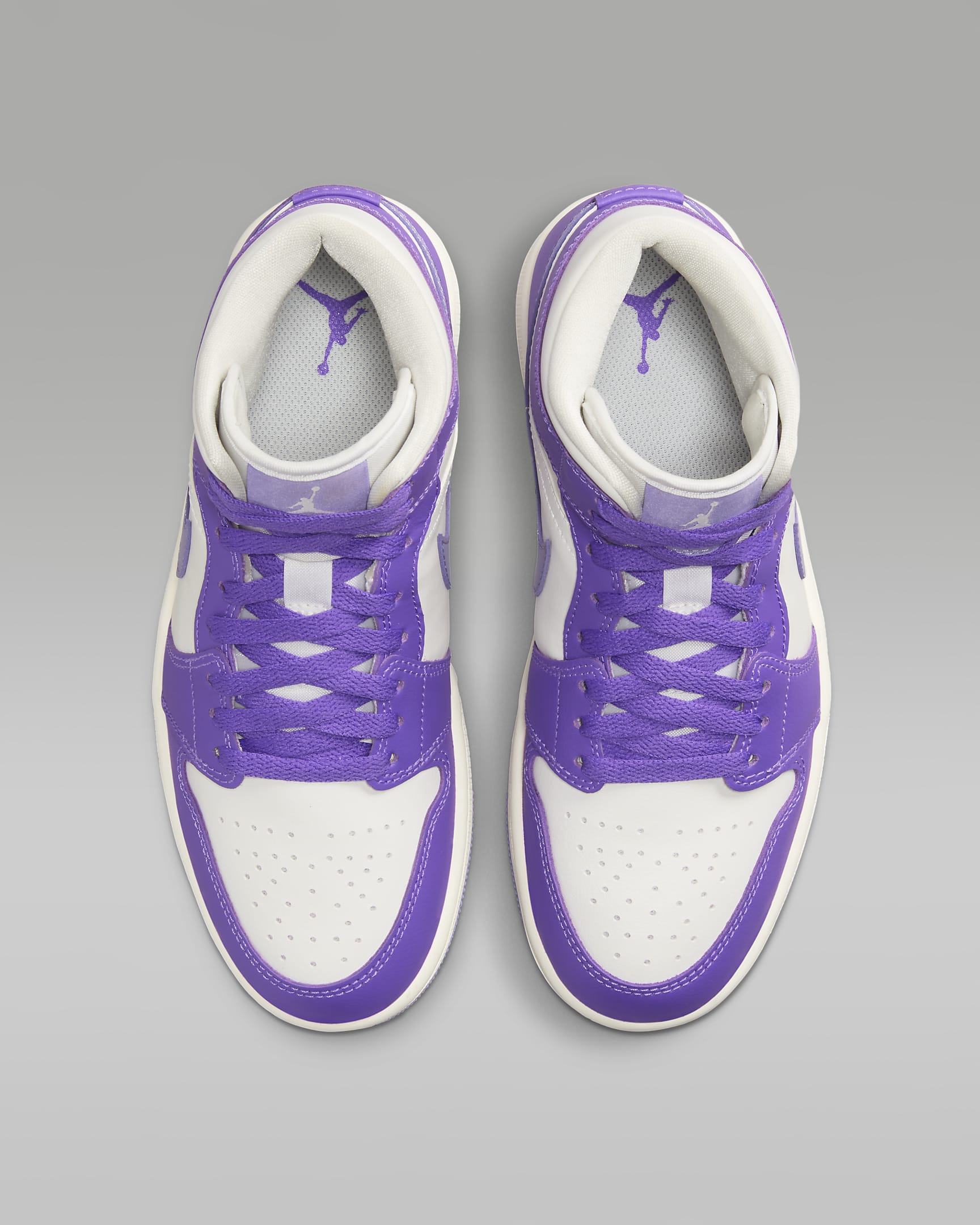 Air Jordan 1 Mid Women's Shoes - Action Grape/Sail/Sky J Light Purple