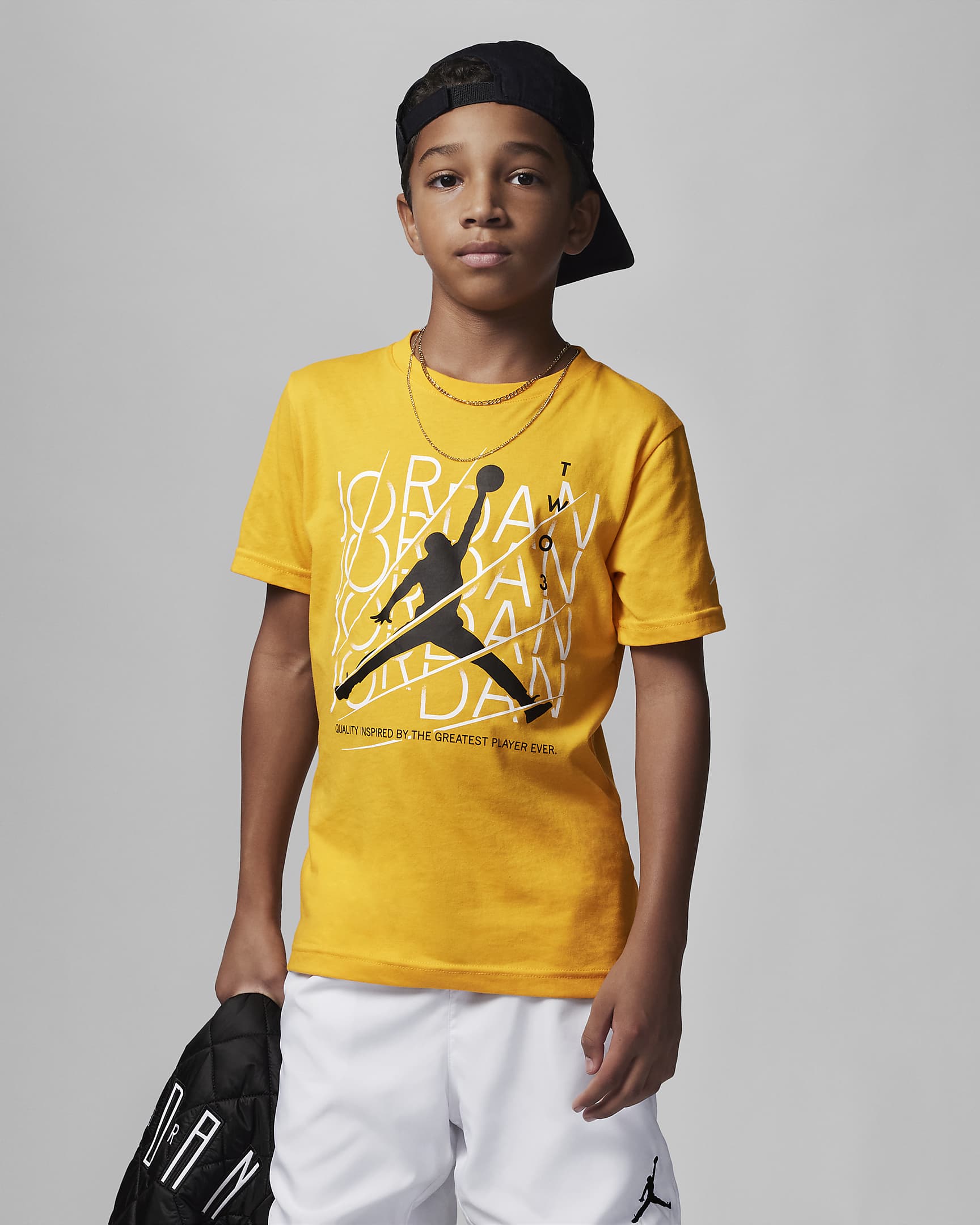 Air Jordan 12 Waves Tee Big Kids' T-Shirt - Taxi