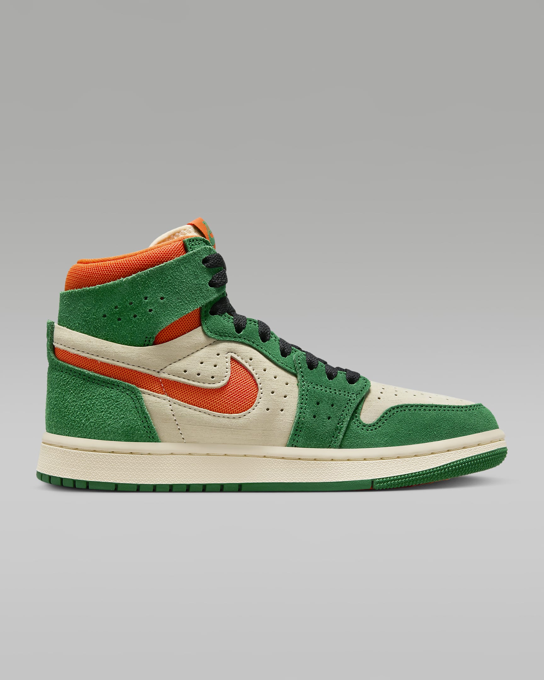 Air Jordan 1 Zoom CMFT 2 Women's Shoes - Pine Green/Muslin/Black/Orange Blaze