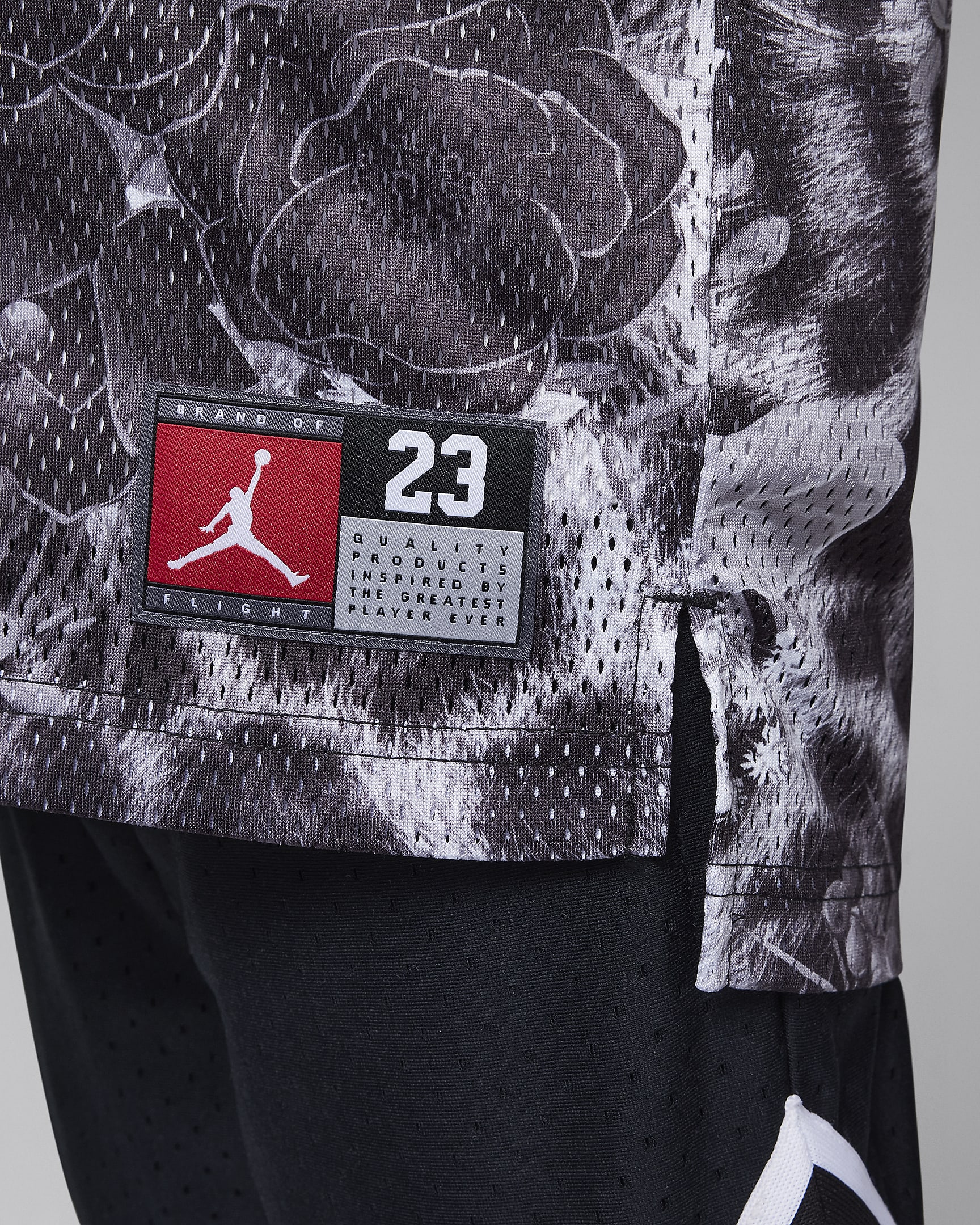 Jersey estampado para niños talla pequeña Jordan 23 - Negro/Gris humo