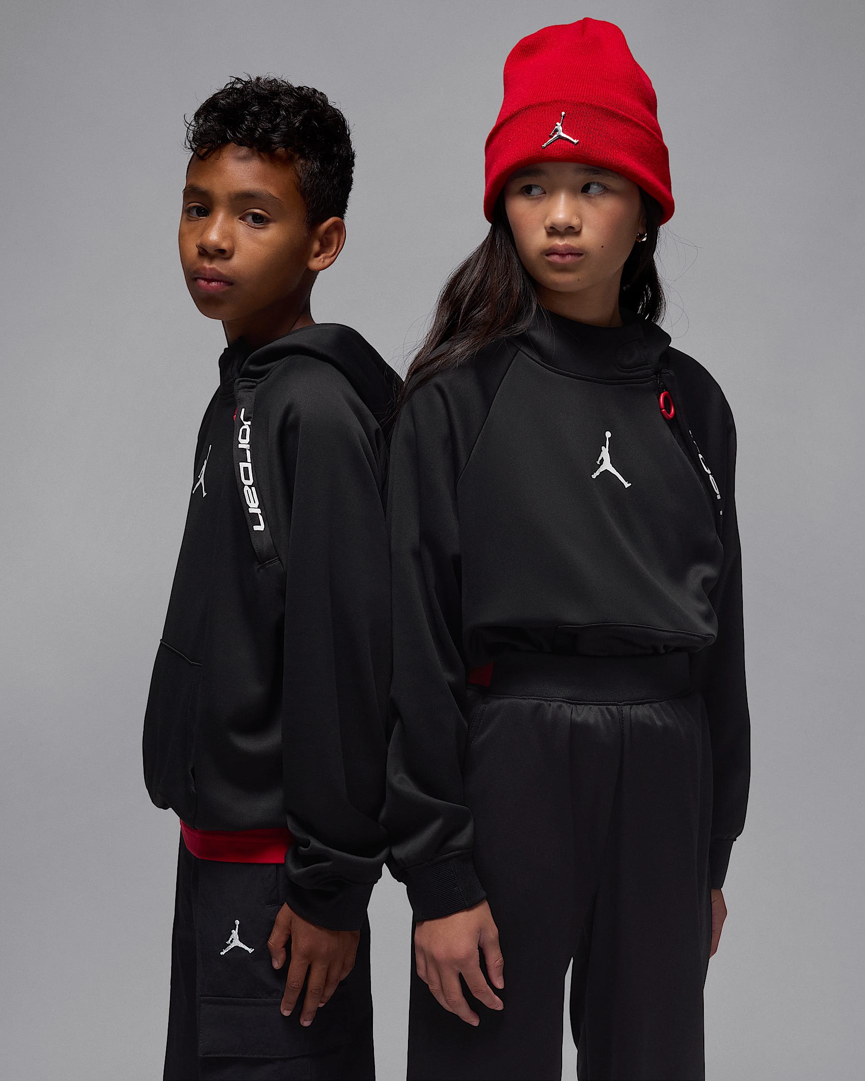 Jordan Therma-FIT Big Kids' Ease Fleece Hoodie - Black