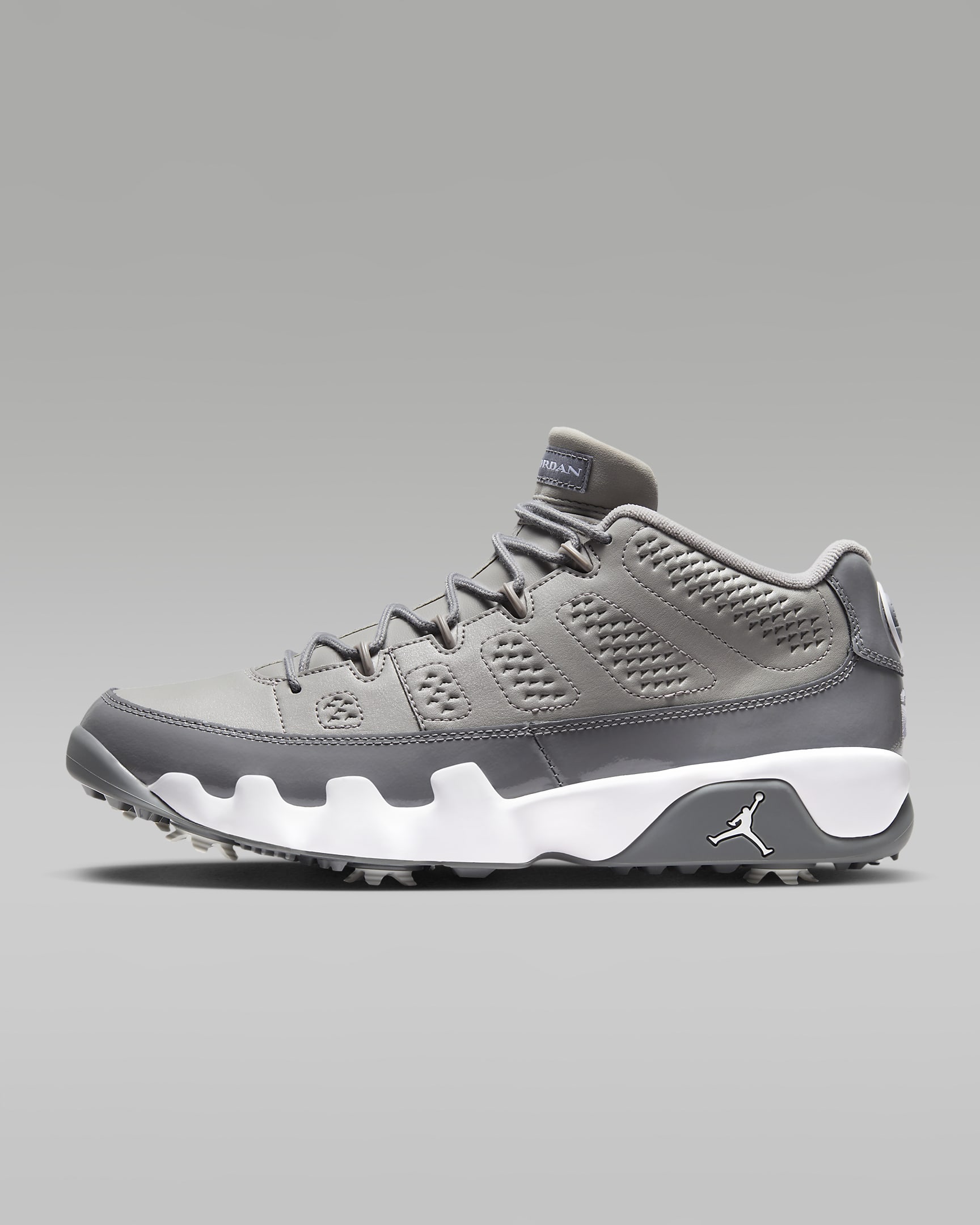 Air Jordan 9 G Golf Shoes - Medium Grey/Cool Grey/White