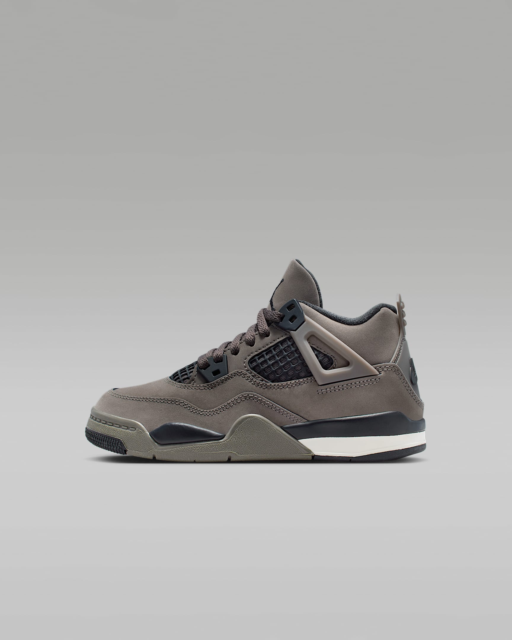 Jordan 4 Retro 'Cave Stone and Black' Younger Kids' Shoes - Cave Stone/Phantom/Black