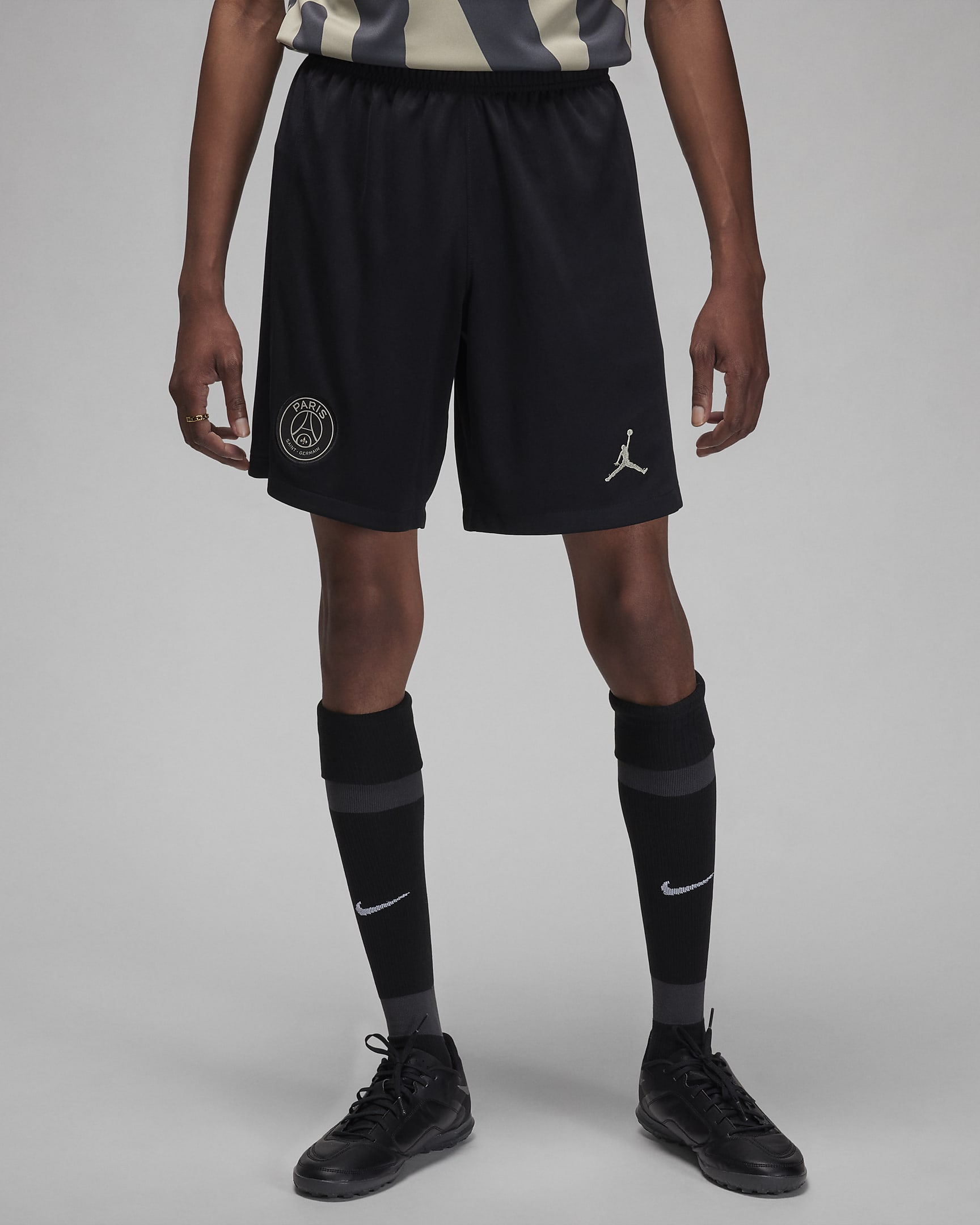 Paris Saint-Germain 2023/24 Stadium Third Men's Nike Dri-FIT Soccer Shorts - Black/Stone