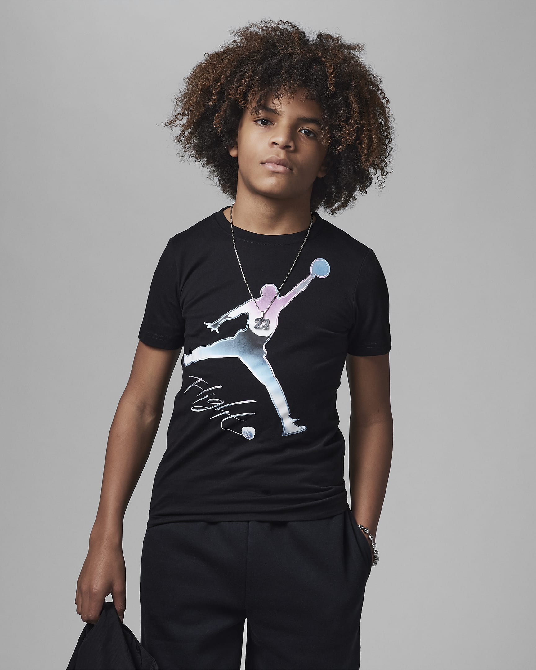 Jordan Flight Chrome Graphic Tee Older Kids' T-Shirt. Nike UK