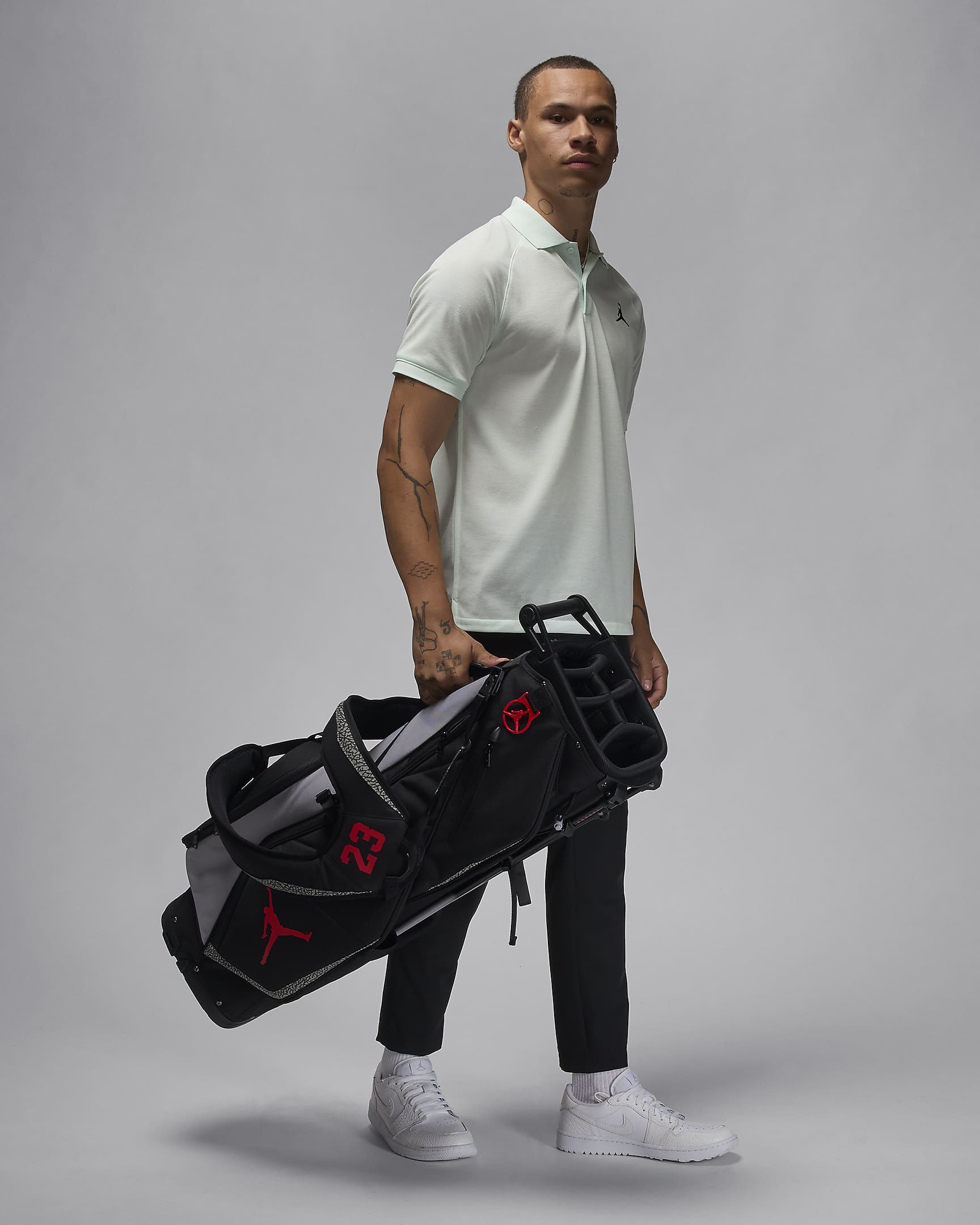 Bolsa de golf de 6 divisiones Jordan Fadeaway - Negro