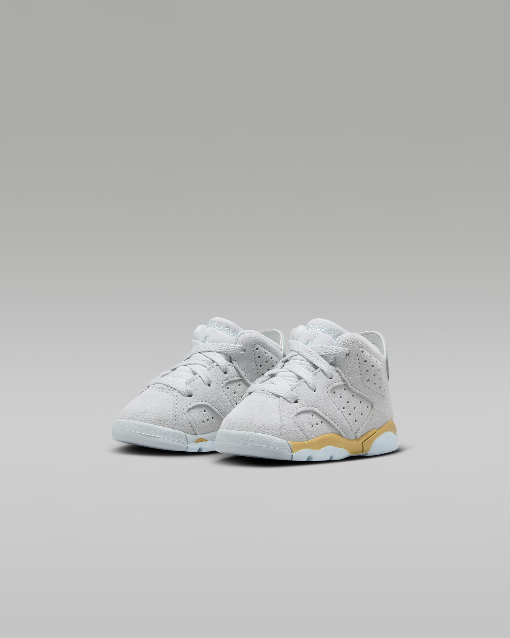 Jordan 6 Retro "Pearl" Baby/Toddler Shoes - Pure Platinum/Metallic Gold/Coconut Milk/Glacier Blue