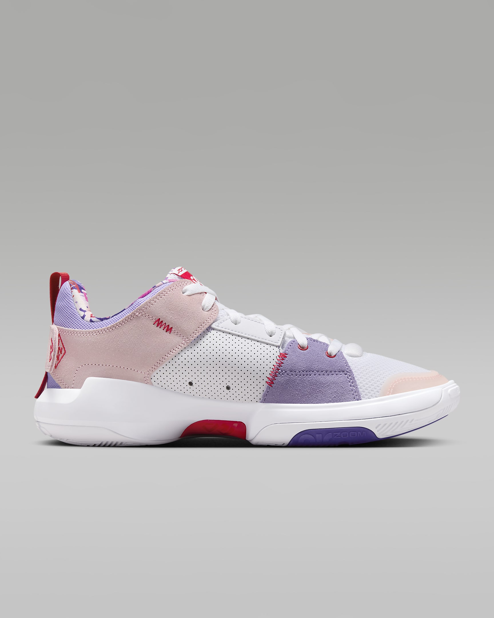 Jordan One Take 5 PF Basketball Shoes - White/Arctic Punch/Purple Pulse/University Red