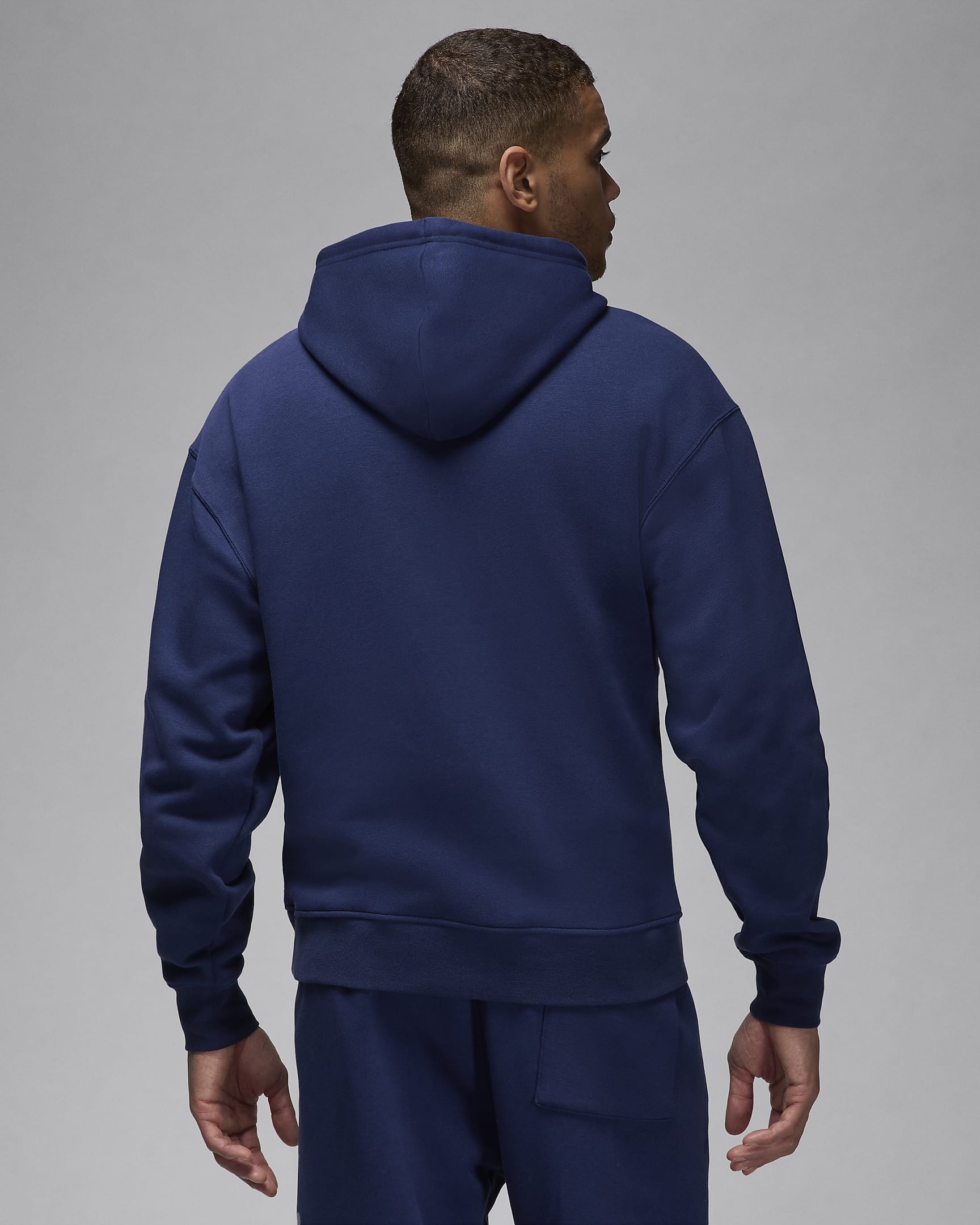 Jordan Essentials Men's Fleece Hoodie - Midnight Navy/Ashen Slate