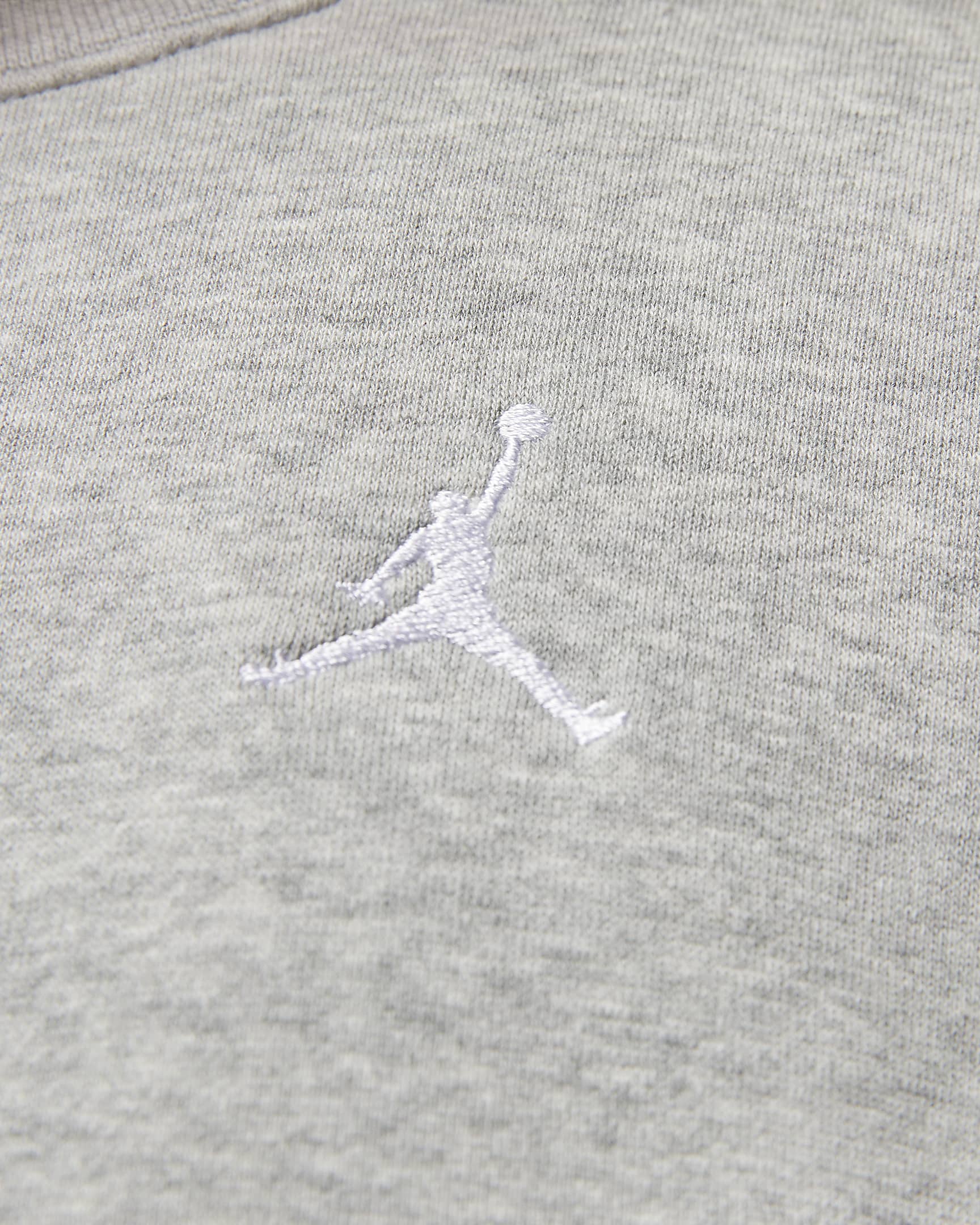 Sweatshirt de gola redonda Jordan Brooklyn Fleece para mulher - Cinzento Heather escuro/Branco