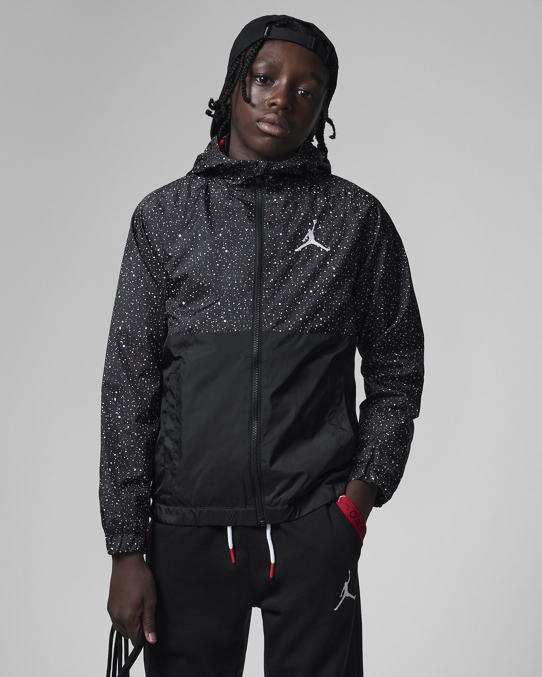 Jordan Older Kids' Hooded Colour-block Windbreaker. Nike UK