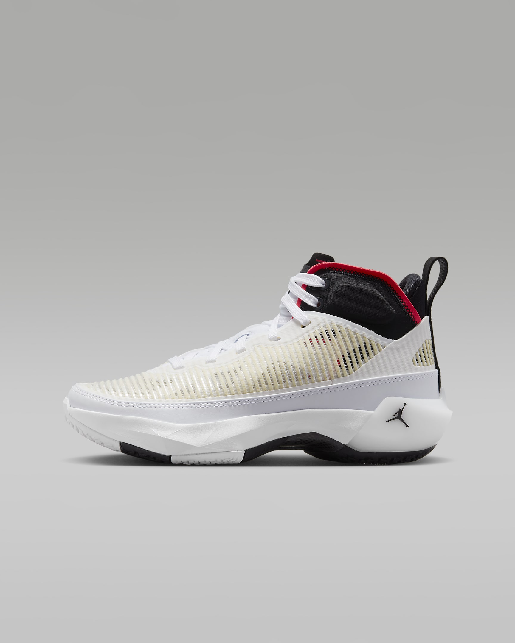Air Jordan XXXVII Older Kids' Shoes - White/Siren Red/Black