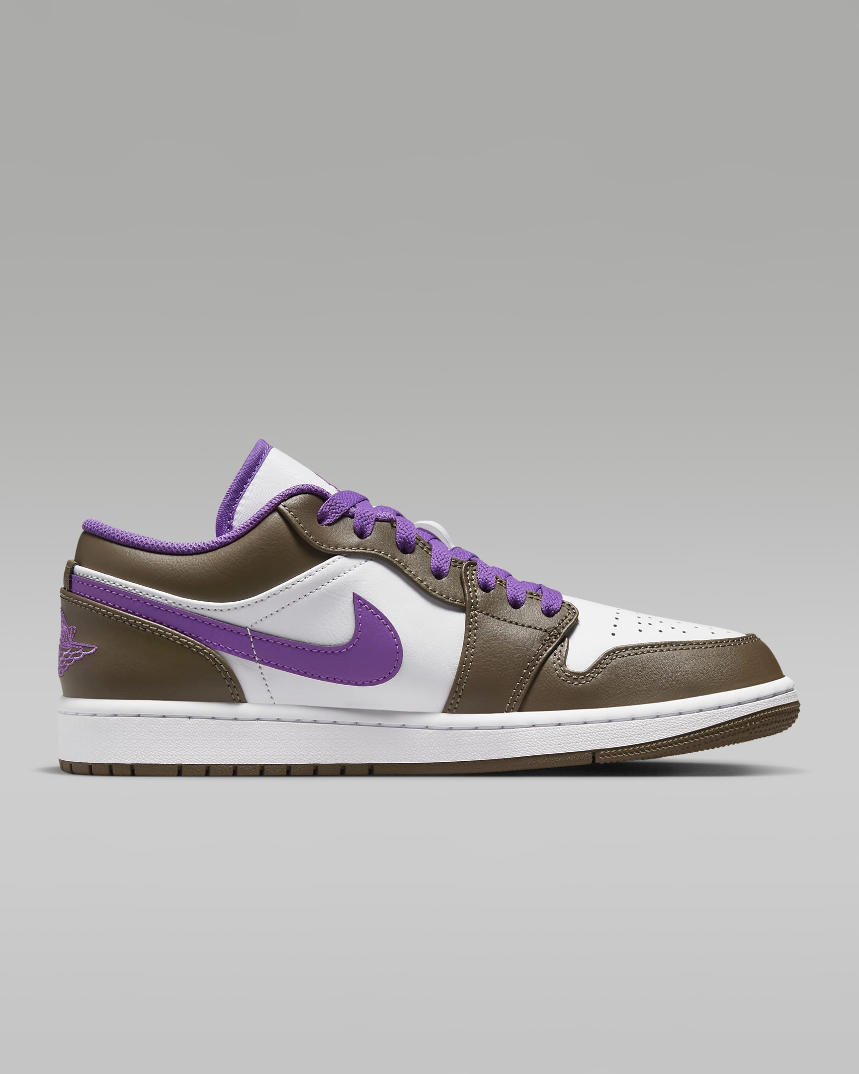 Air Jordan 1 Low Men's Shoes - Palomino/White/Wild Berry