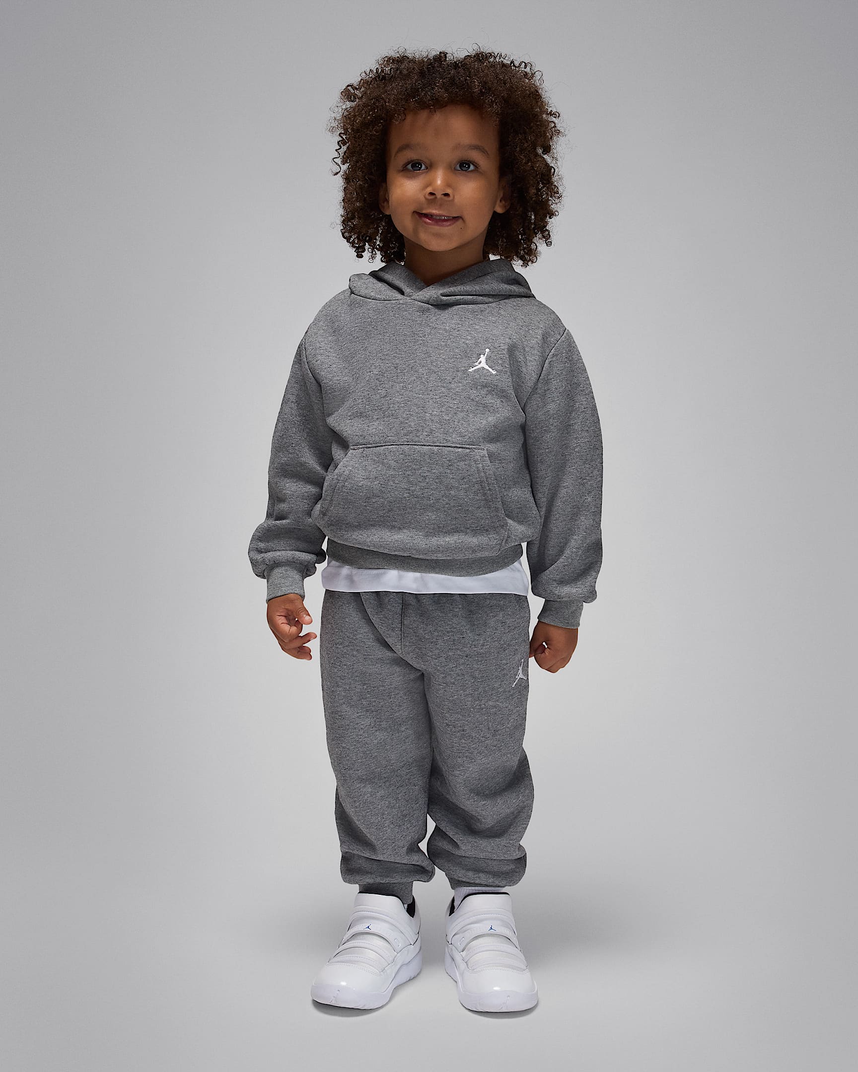Jordan Brooklyn Fleece Toddler 2-Piece Pullover Hoodie Set - Carbon Heather