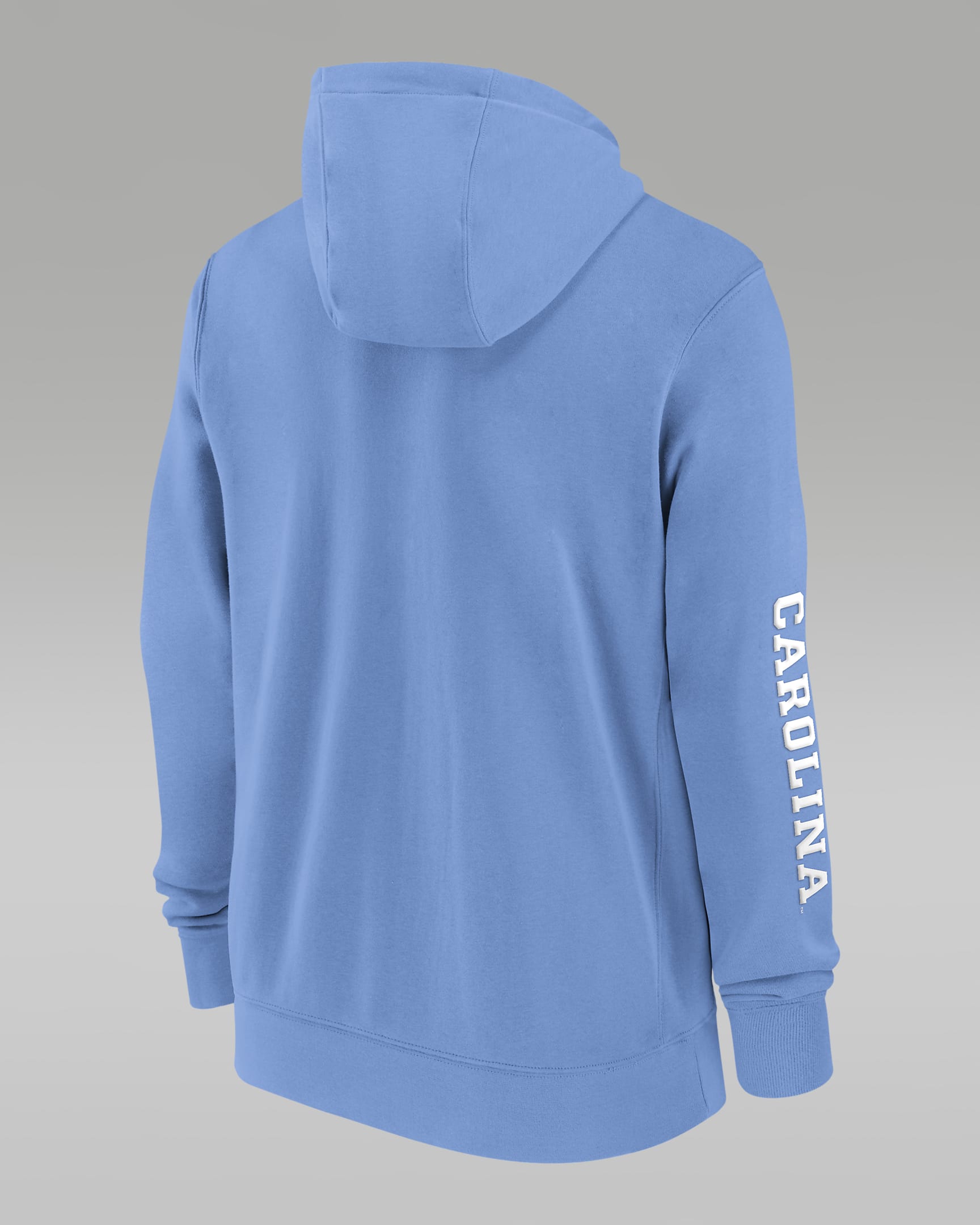 North Carolina Tar Heels Sideline Team Issue Men's Jordan College Full-Zip Hoodie - Light Blue