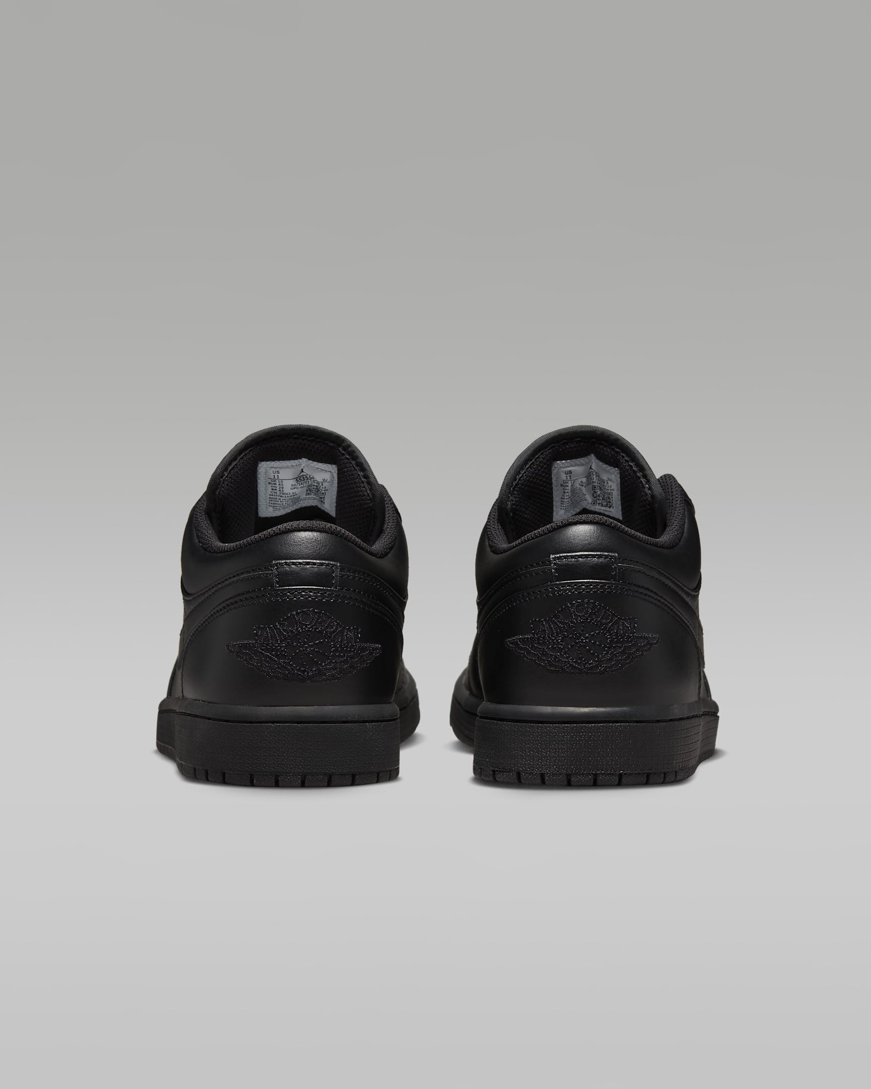 Air Jordan 1 Low Men's Shoes - Black/Black/Black