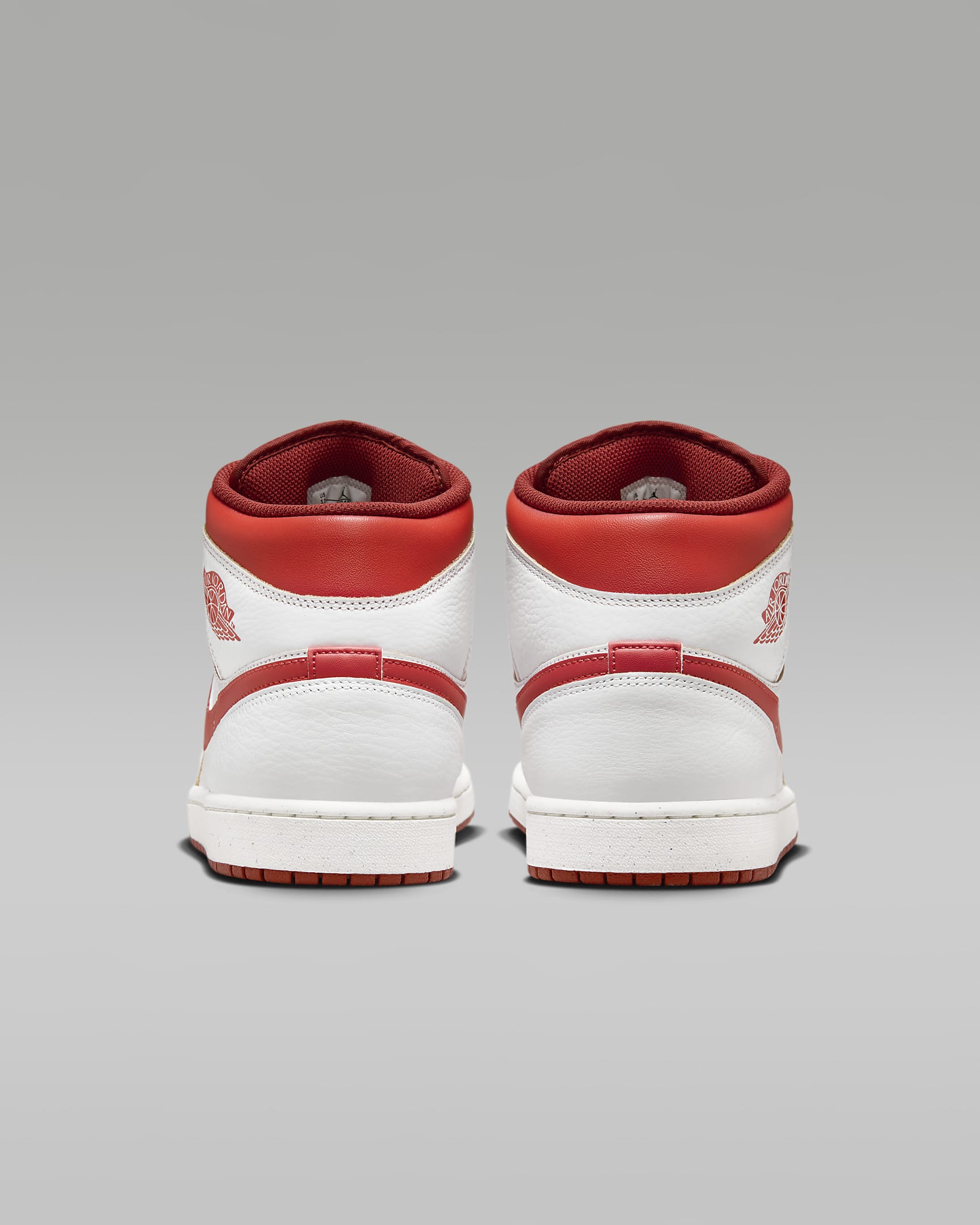 Air Jordan 1 Mid SE-sko til mænd - hvid/Dune Red/Sail/Lobster