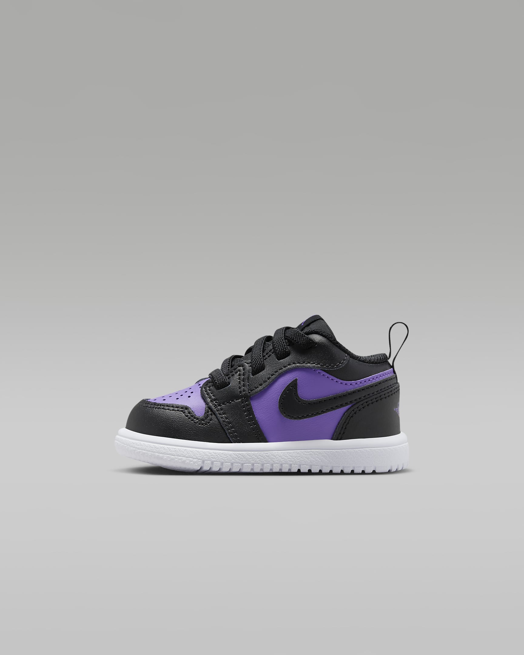 Jordan 1 Low Alt sko til sped-/småbarn - Purple Venom/Hvit/Svart