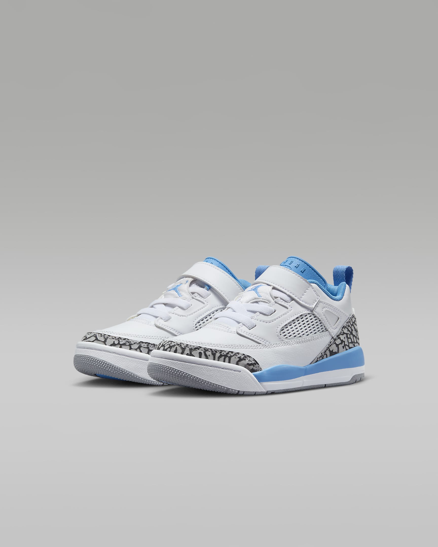 Jordan Spizike Low Younger Kids' Shoes - White/Wolf Grey/Anthracite/University Blue
