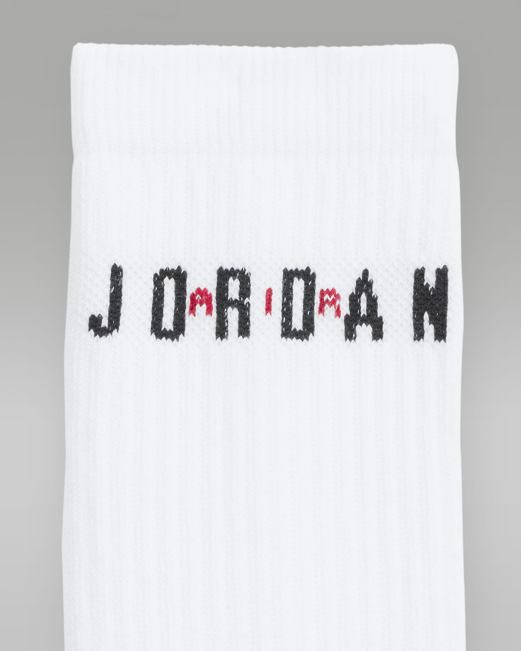 Jordan Everyday Crew Socks (6 Pairs) - White/Gym Red/Black