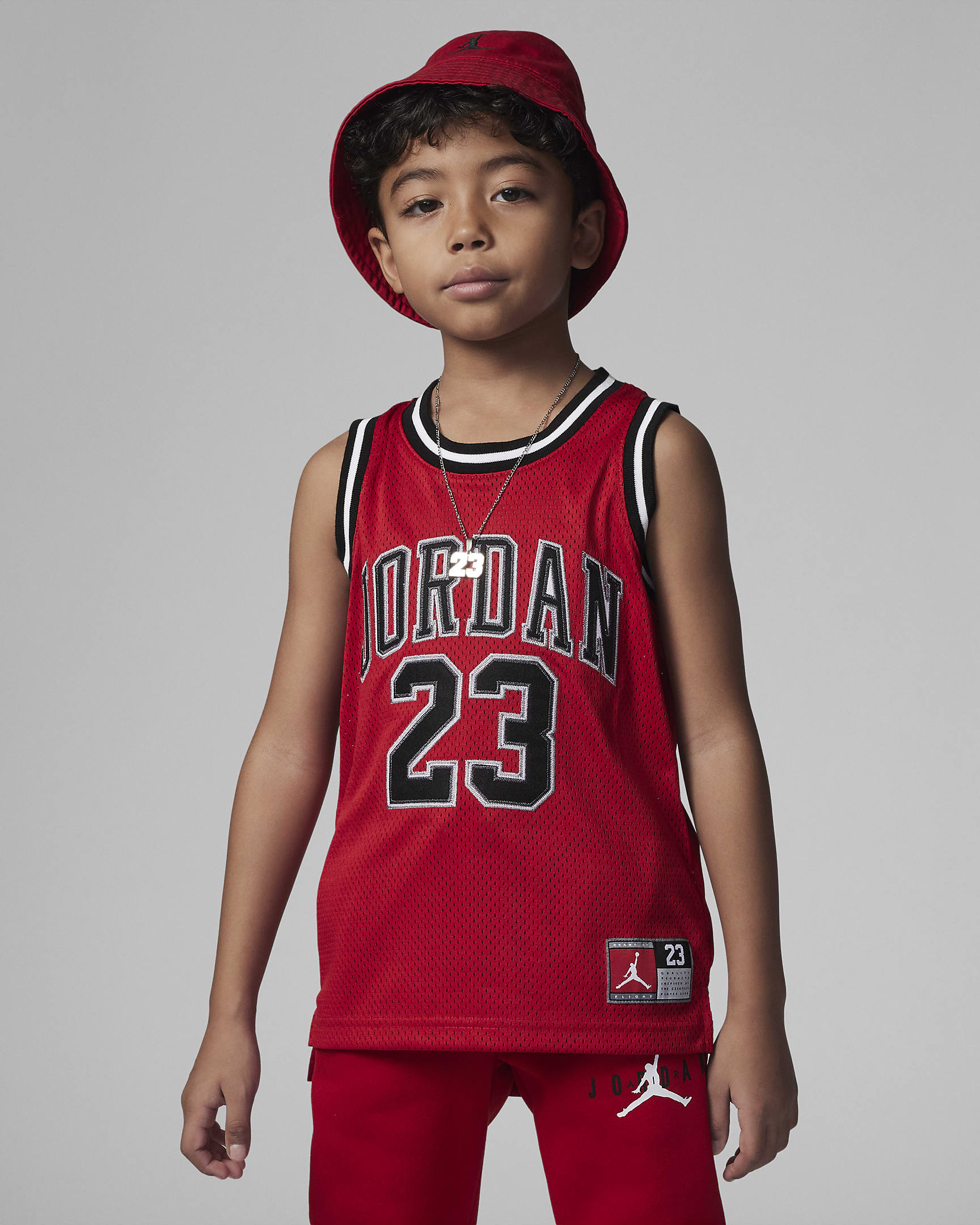 Playera para niños talla pequeña Jordan 23 Jersey - Rojo gimnasio