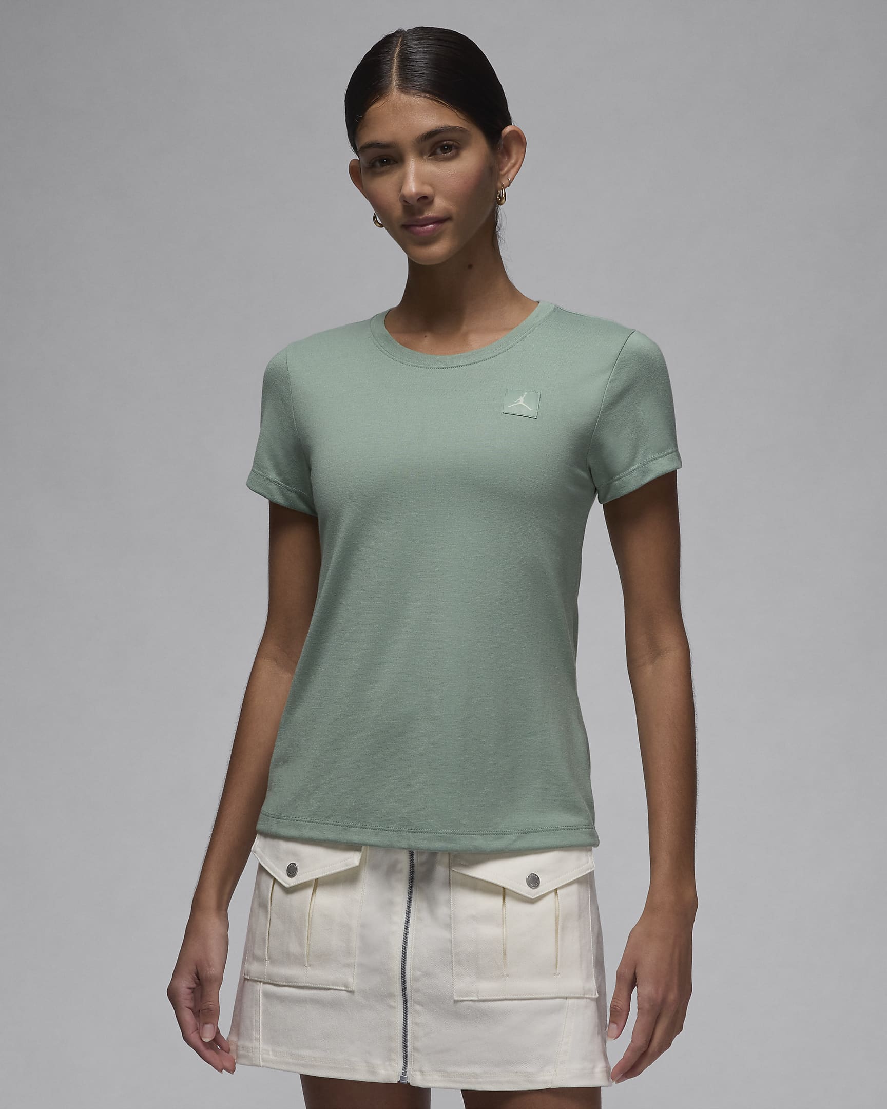 Jordan Essentials Women's Slim Short-Sleeve T-Shirt - Jade Smoke