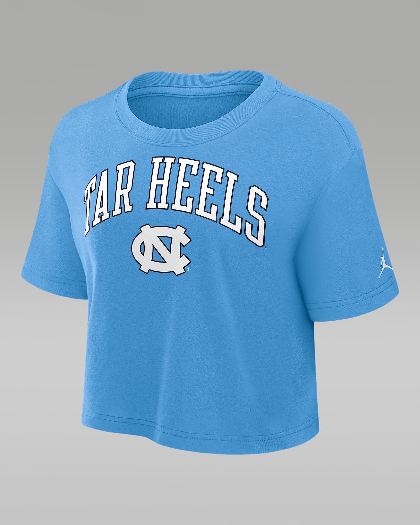 North Carolina Athletic Prep Arch Women's Jordan Brand Dri-FIT College Cropped T-Shirt - Blue