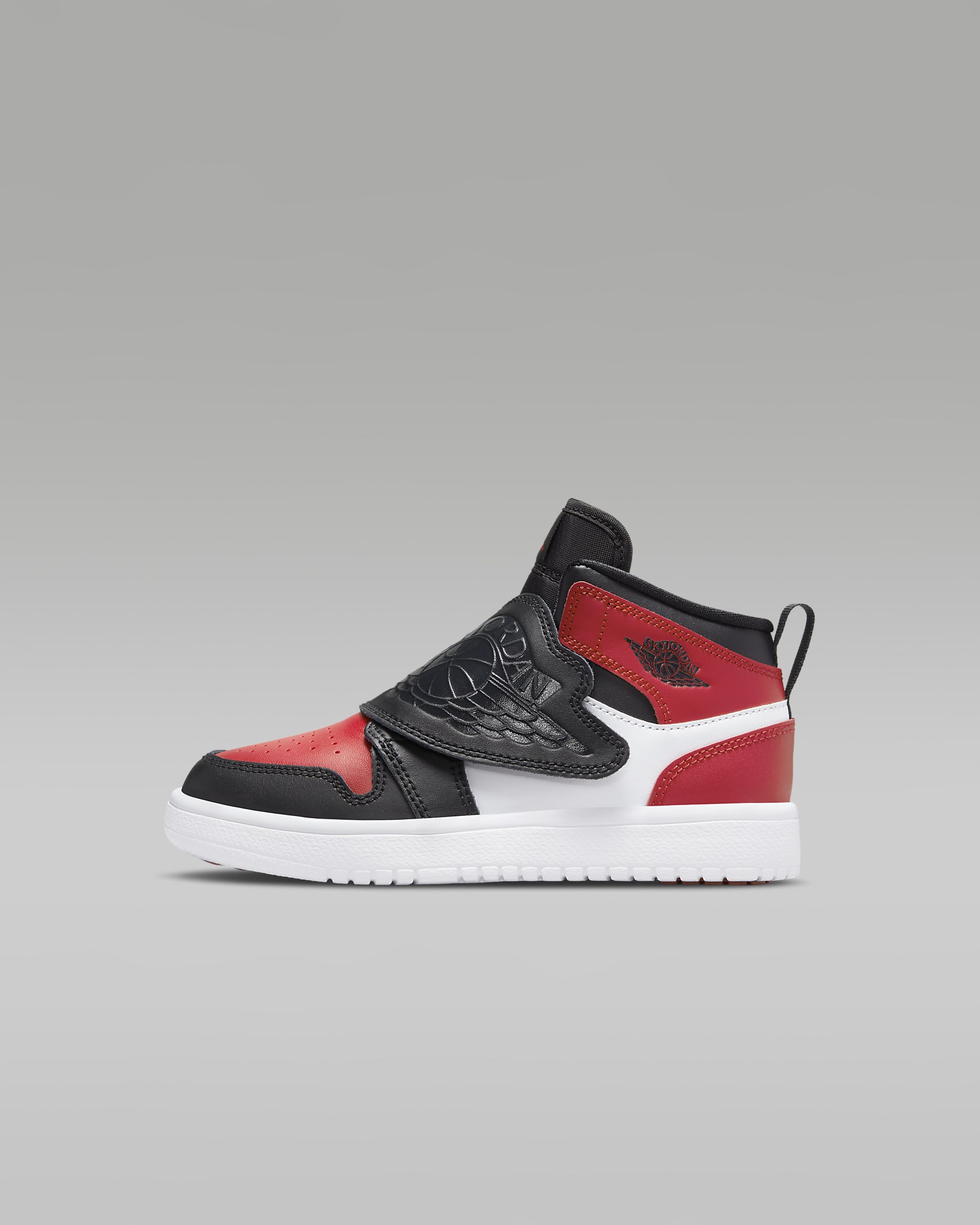 Sky Jordan 1 Kleuterschoen - Zwart/Varsity Red/Wit/Anthracite