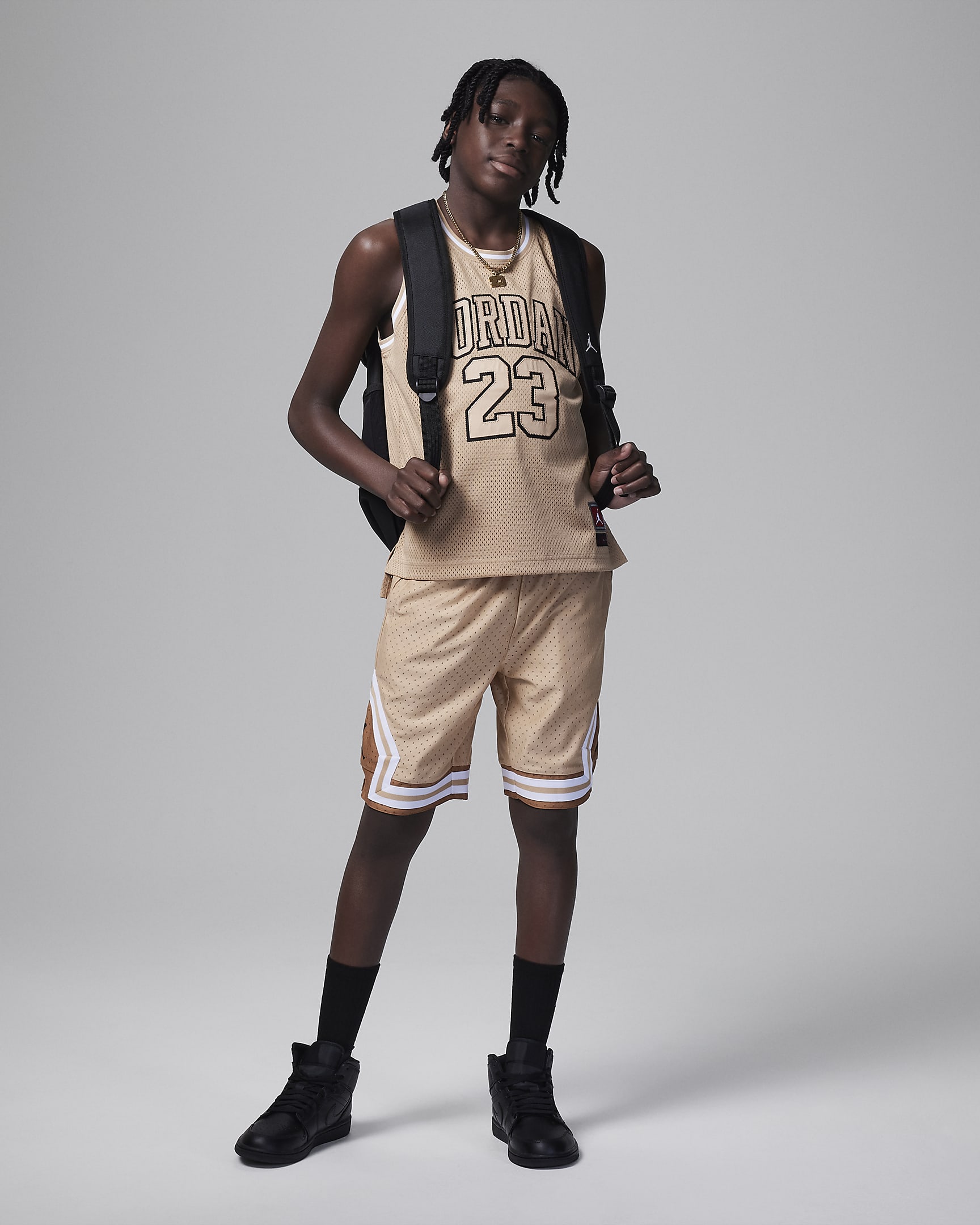 Jordan Big Kids' 23 Jersey - Hemp