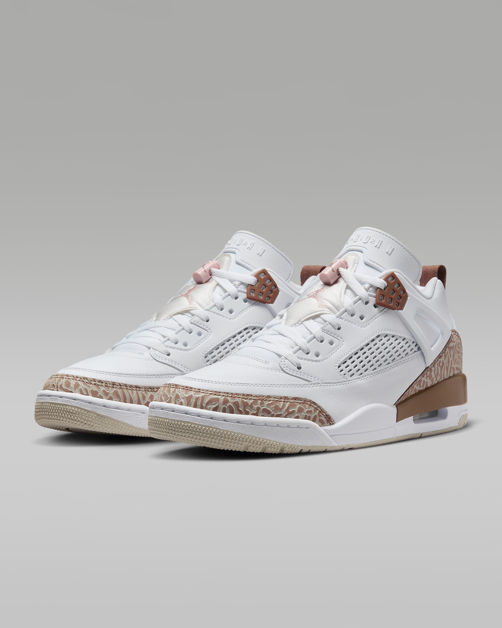 Scarpa Jordan Spizike Low – Uomo - Bianco/Archaeo Brown/Light Bone/Pink Oxford