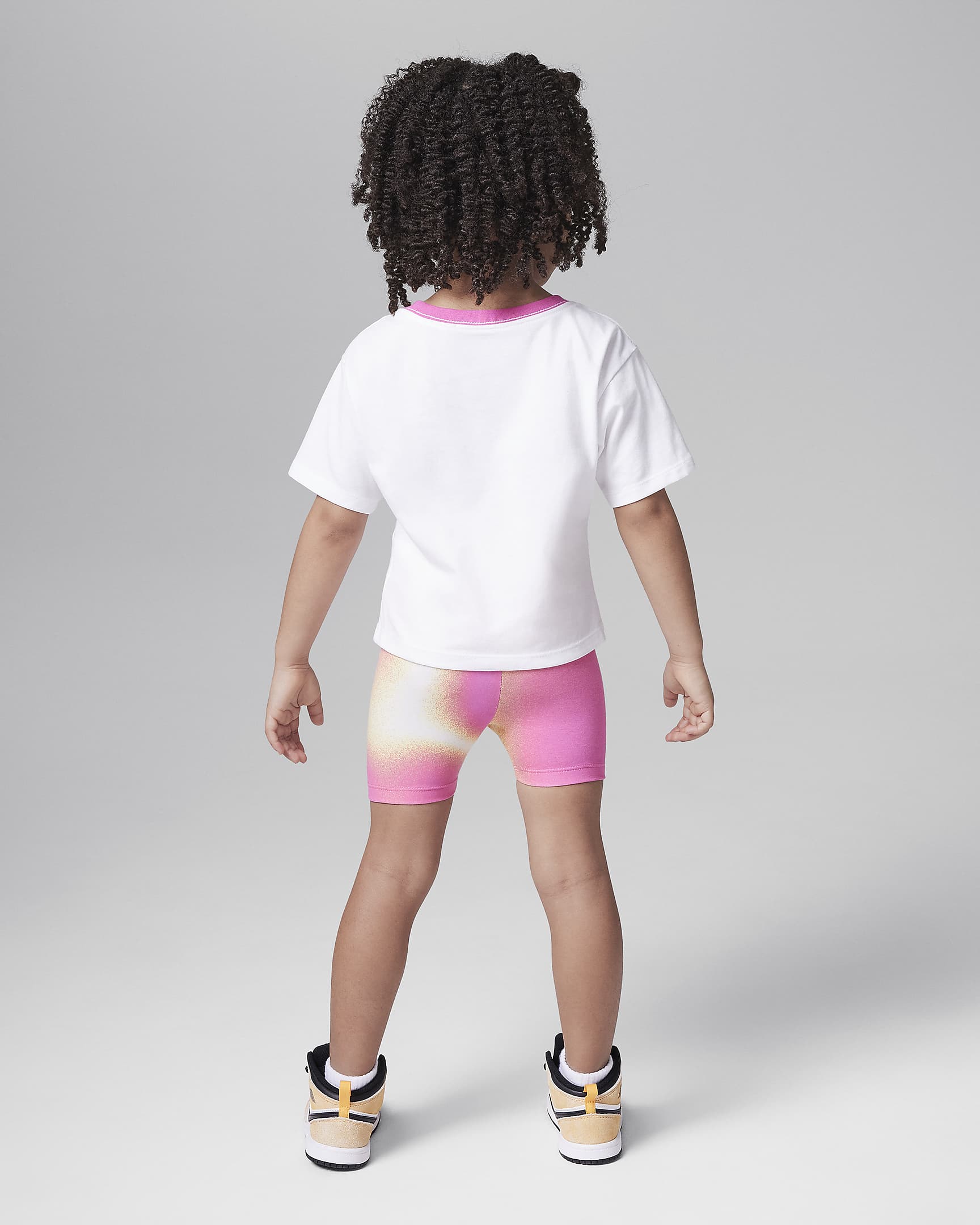 Jordan Lemonade Stand Shorts-Set für Kleinkinder - Laser Fuchsia