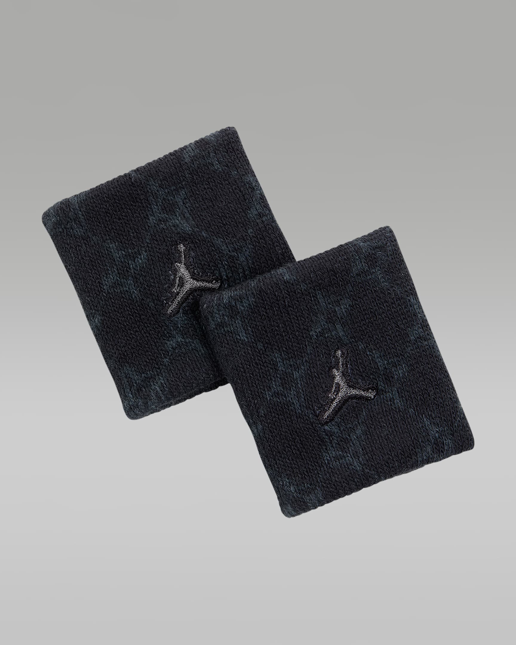 Jordan Muñequeras de rizo Dri-FIT (2 unidades) - Negro/Off Noir/Iron Grey