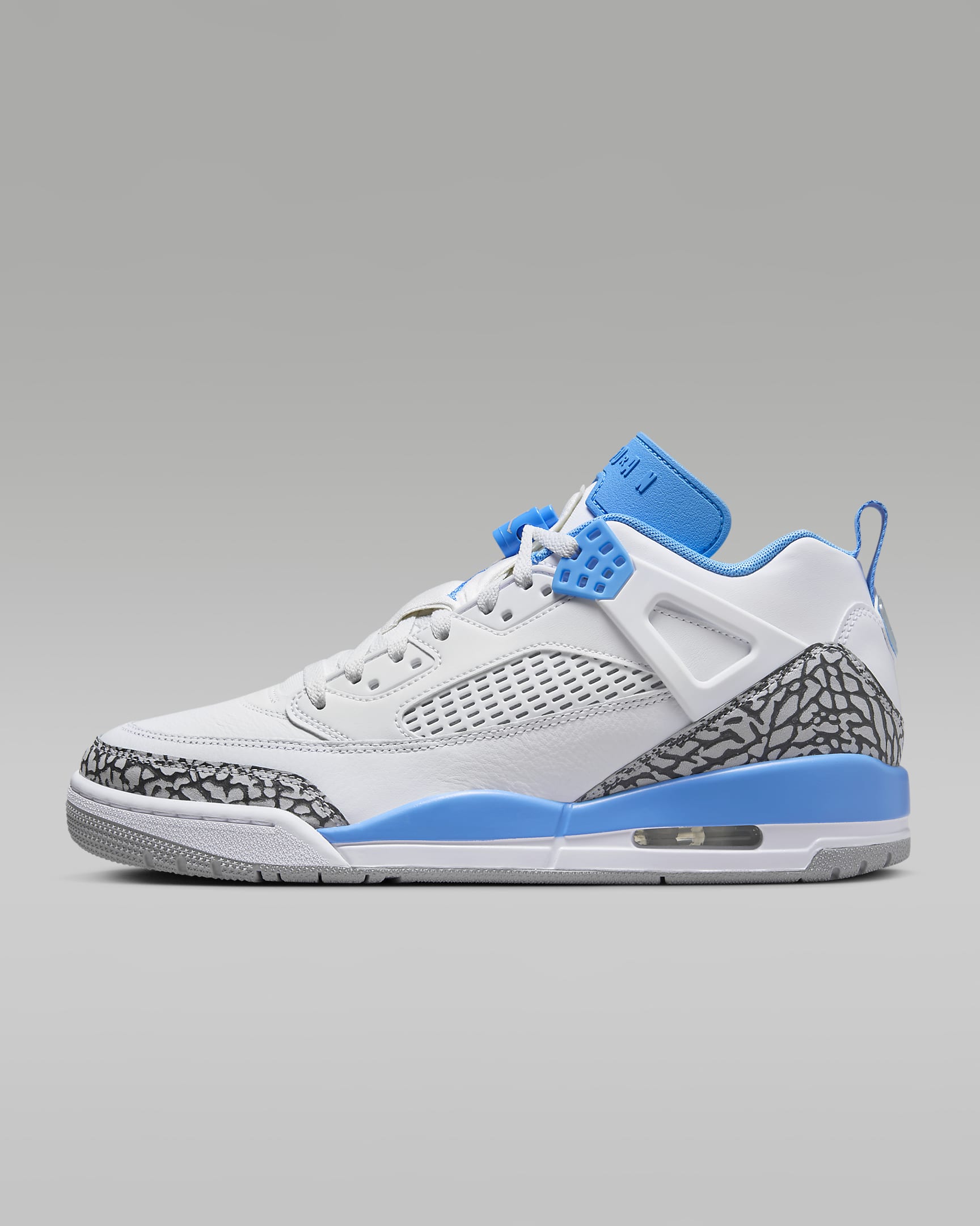 Buty męskie Jordan Spizike Low - Biel/Wolf Grey/Anthracite/University Blue