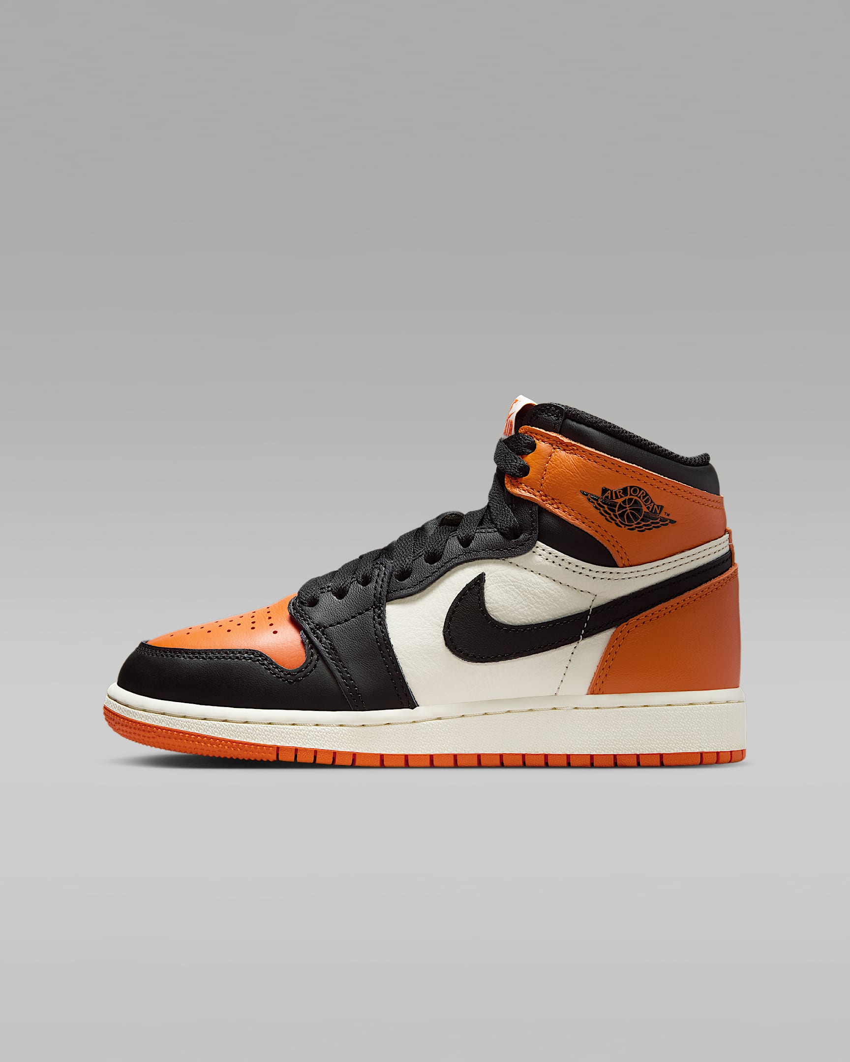 Air Jordan 1 高筒 OG 大童鞋款 - 黑色/Sail/Starfish/黑色