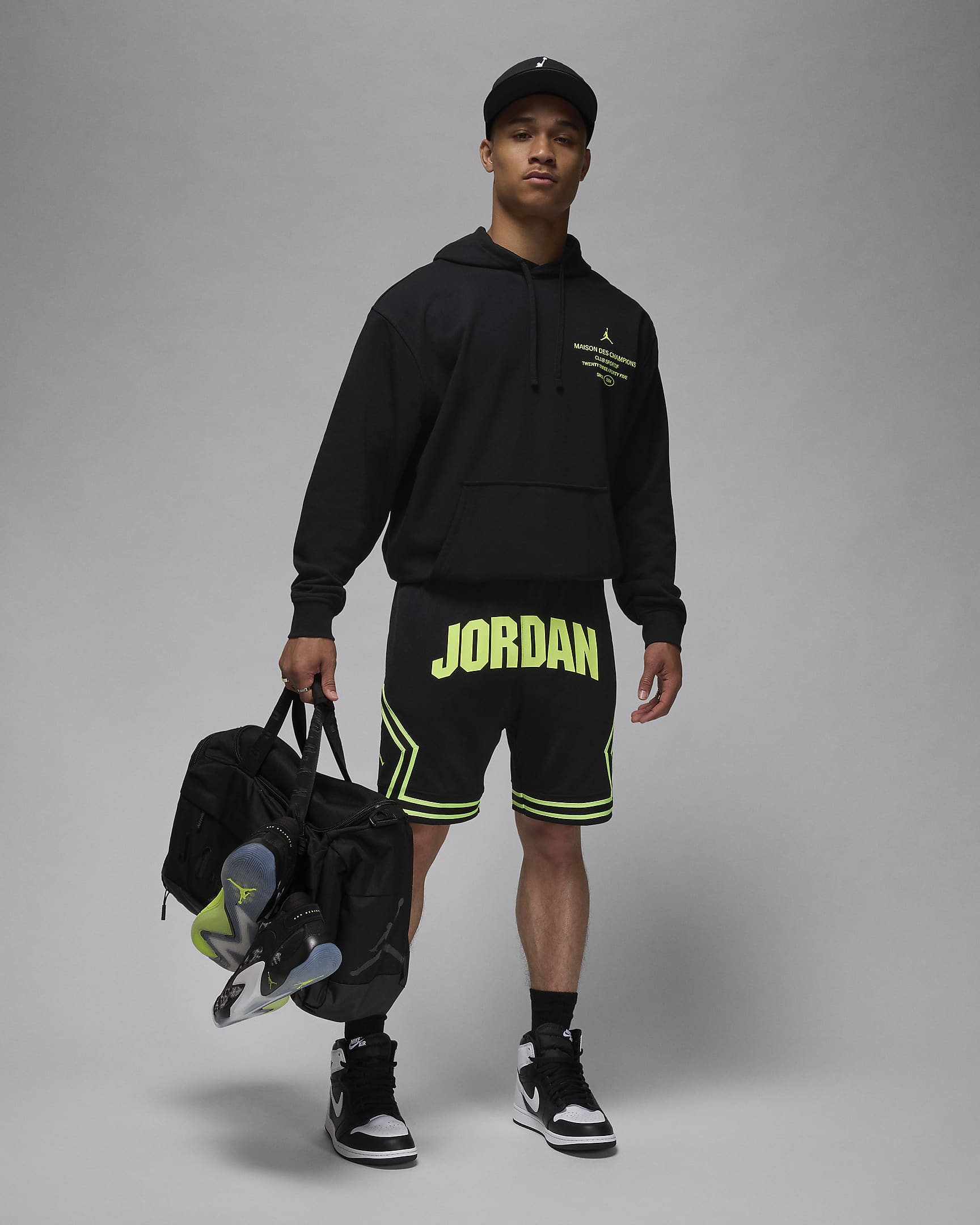 Jordan Sport 男款 Dri-FIT Fleece 套頭連帽上衣 - 黑色