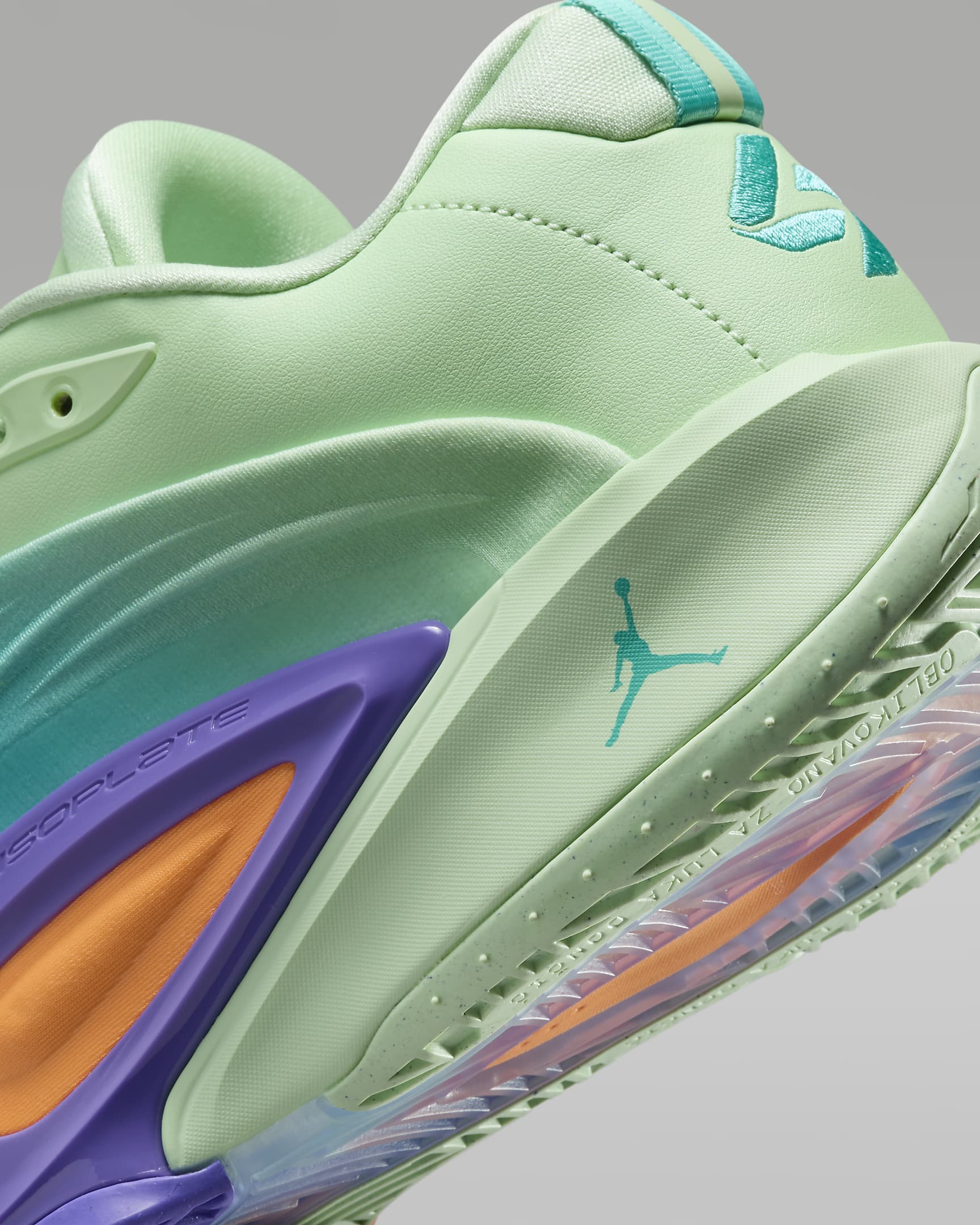 Luka 3 'Blurred Vision' Basketball Shoes - Vapour Green/Cone/Psychic Purple/Hyper Jade