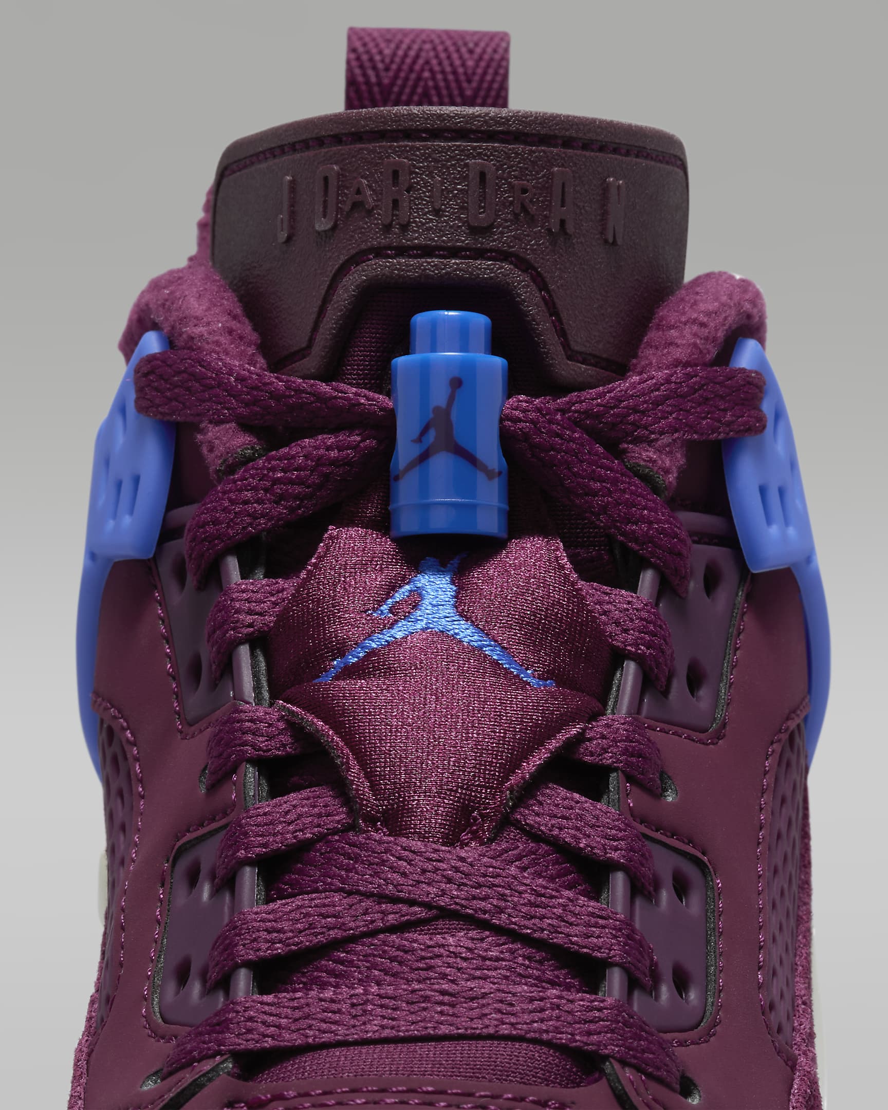 Jordan Spizike Low Older Kids' Shoes - Bordeaux/Sail/Hyper Royal