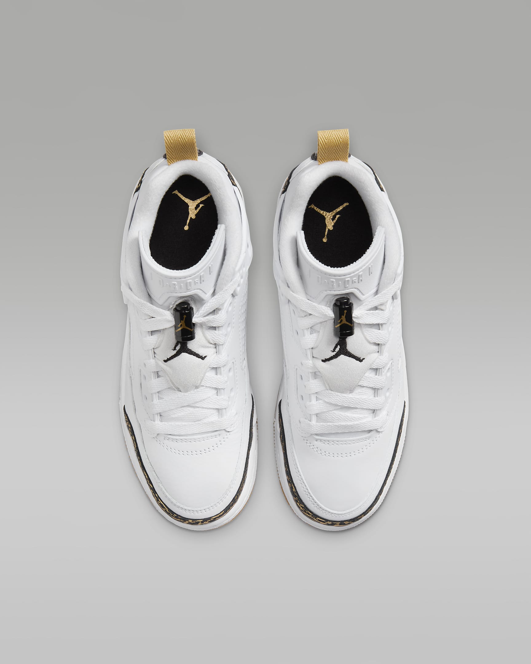 Jordan Spizike Low Big Kids' Shoes - White/Metallic Gold/Sail/Black