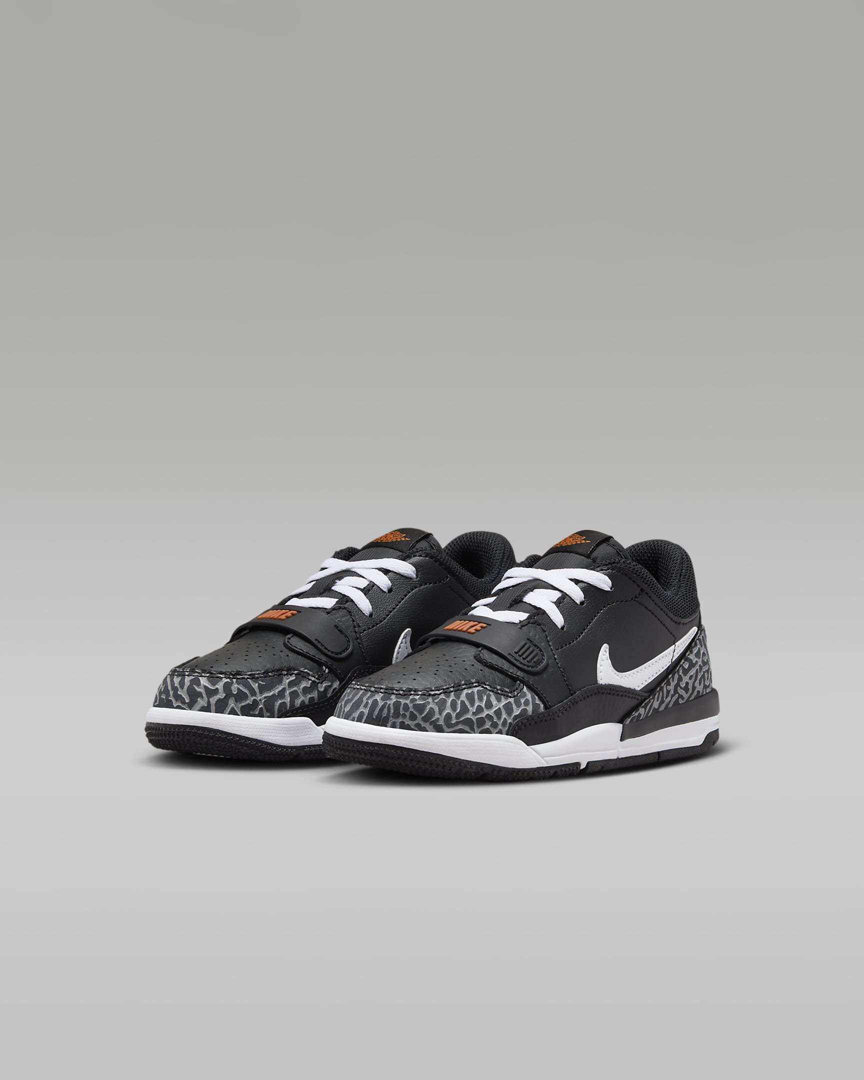 Tenis para niños de preescolar Air Jordan Legacy 312 Low - Negro/Gris lobo/Naranja seguridad/Blanco