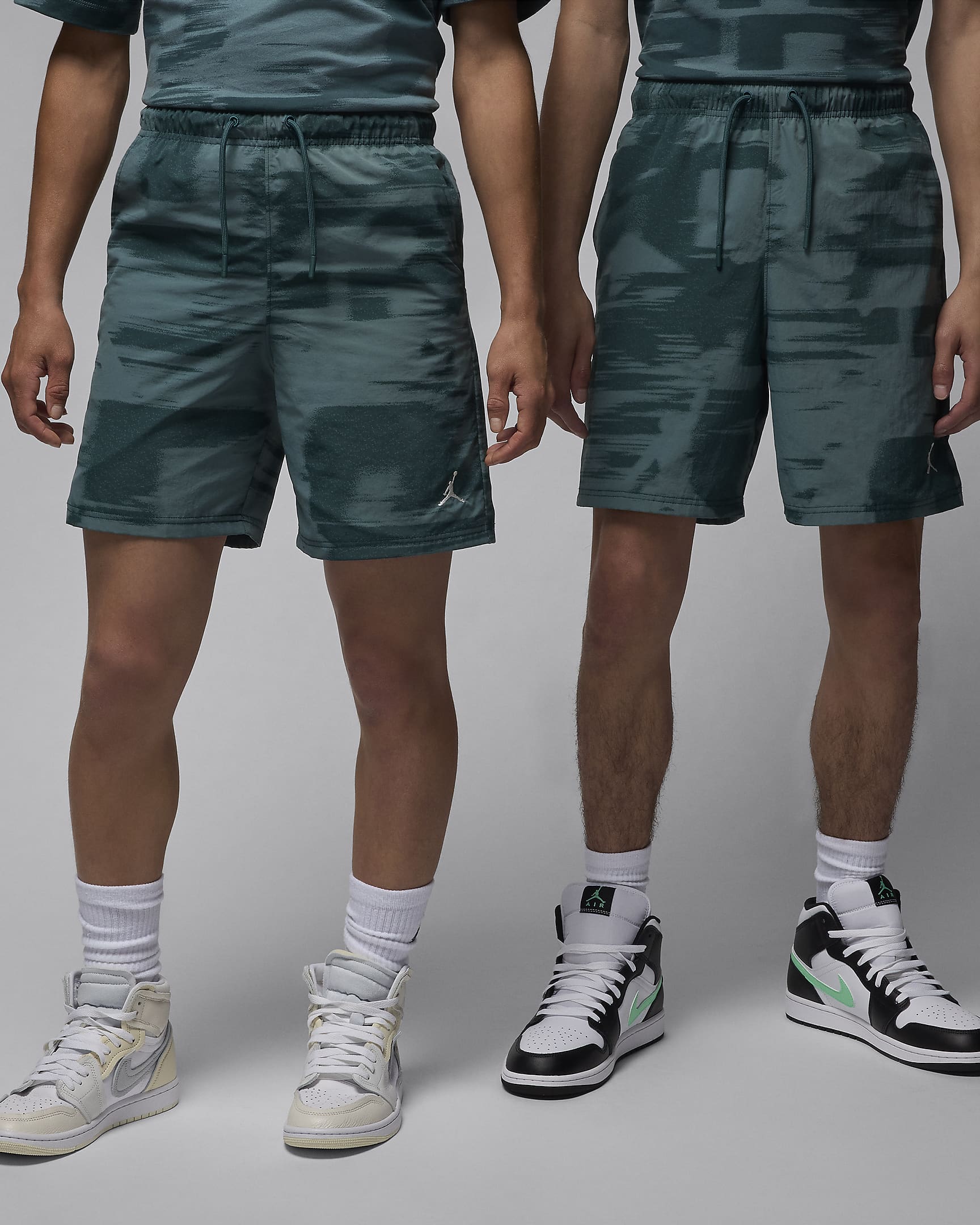 Jordan MVP Men's Printed Shorts - Mineral Slate/Oxidised Green/Sail