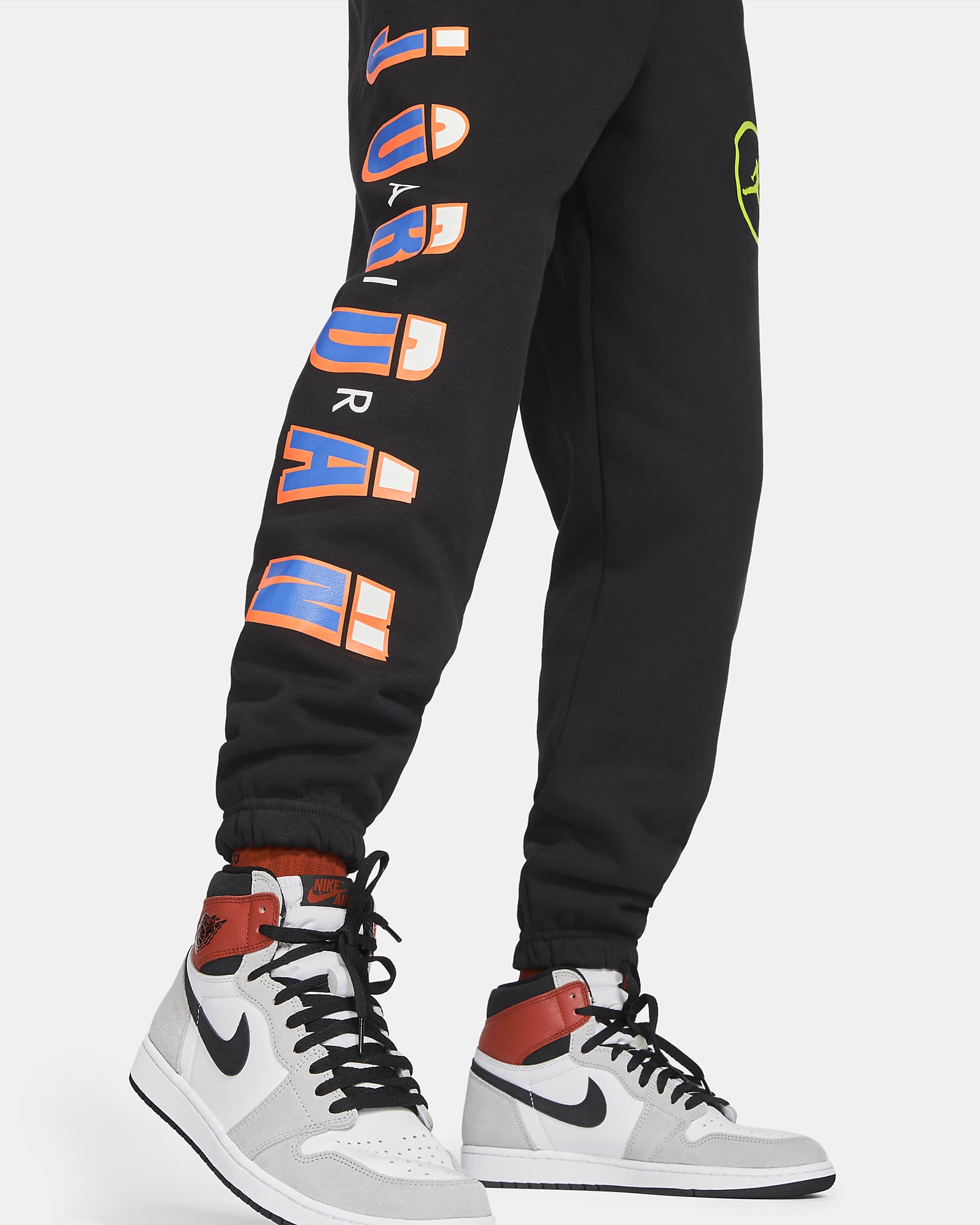 Pantaloni in fleece Jordan Sport DNA - Uomo - Nero/Cyber