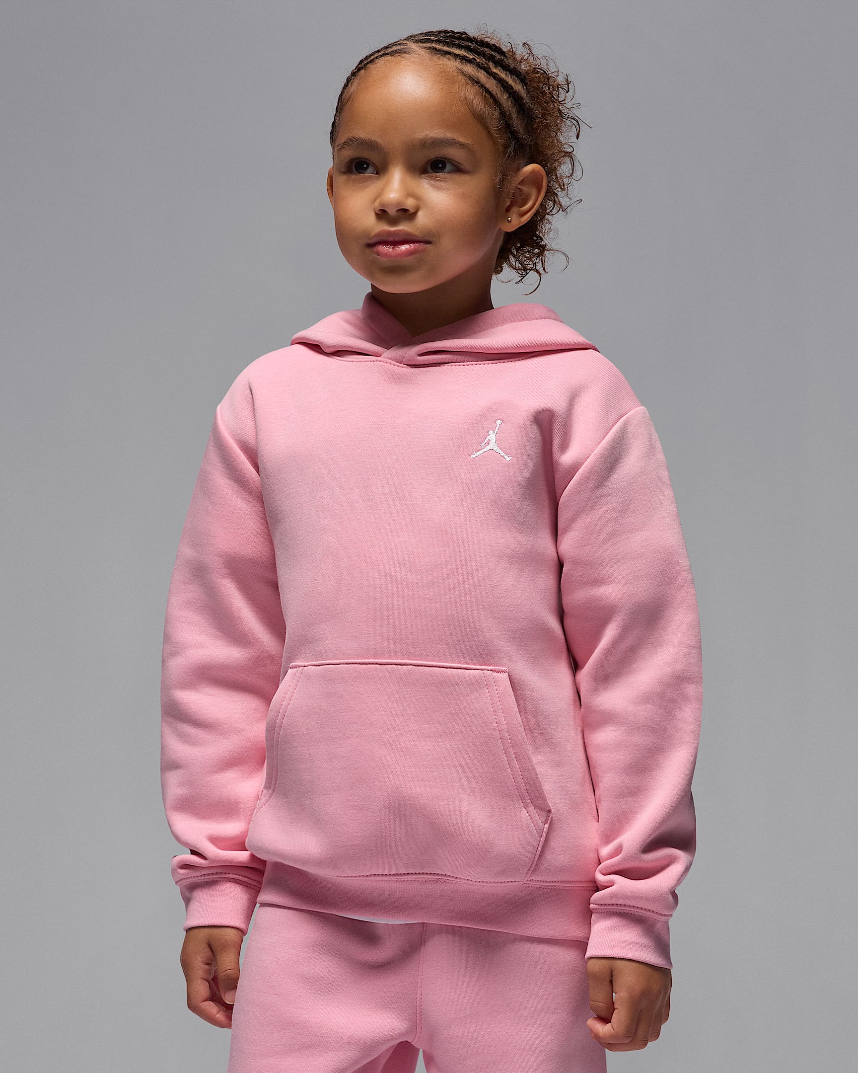 Jordan Brooklyn Fleece Little Kids' Pullover Hoodie - Medium Soft Pink